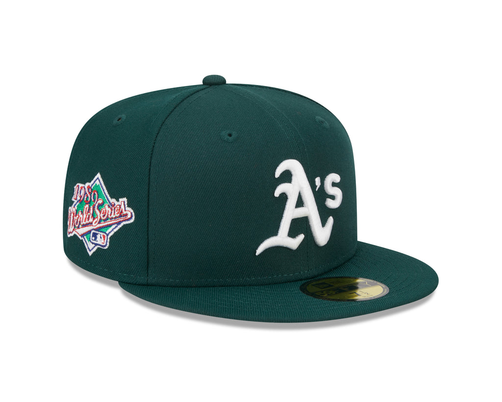 New Era OAKLAND A's CUSTOM 1989 World Series 59Fifty Fitted Hat, green