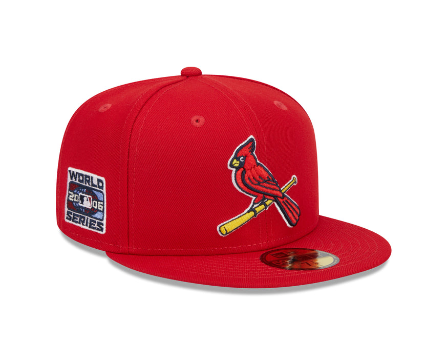 St. Louis Cardinals MLB New Era Men's Red 59Fifty 2006 World Series Fitted Hat