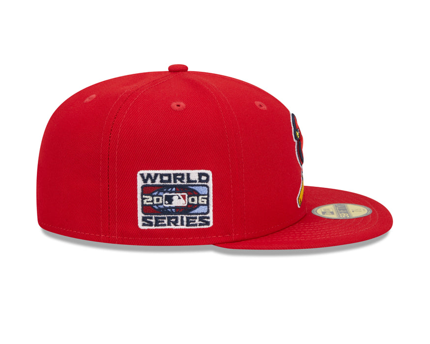  New Era Men's St. Louis Cardinals Red 2006 World Series Wool  59FIFTY Fitted Hat (7 7/8) : Sports & Outdoors