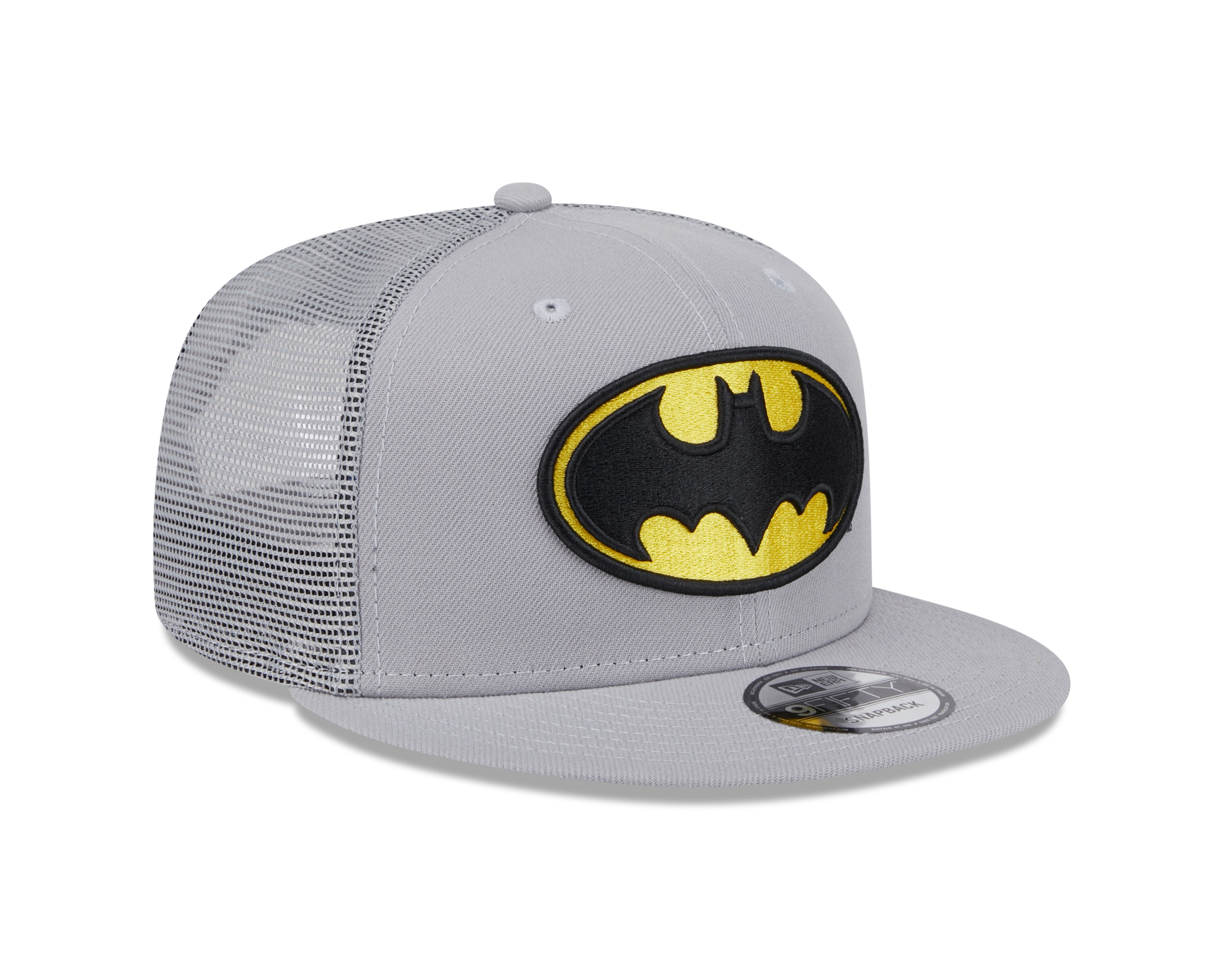 Batman DC Comics New Era Men's Grey 9Fifty Trucker Snapback