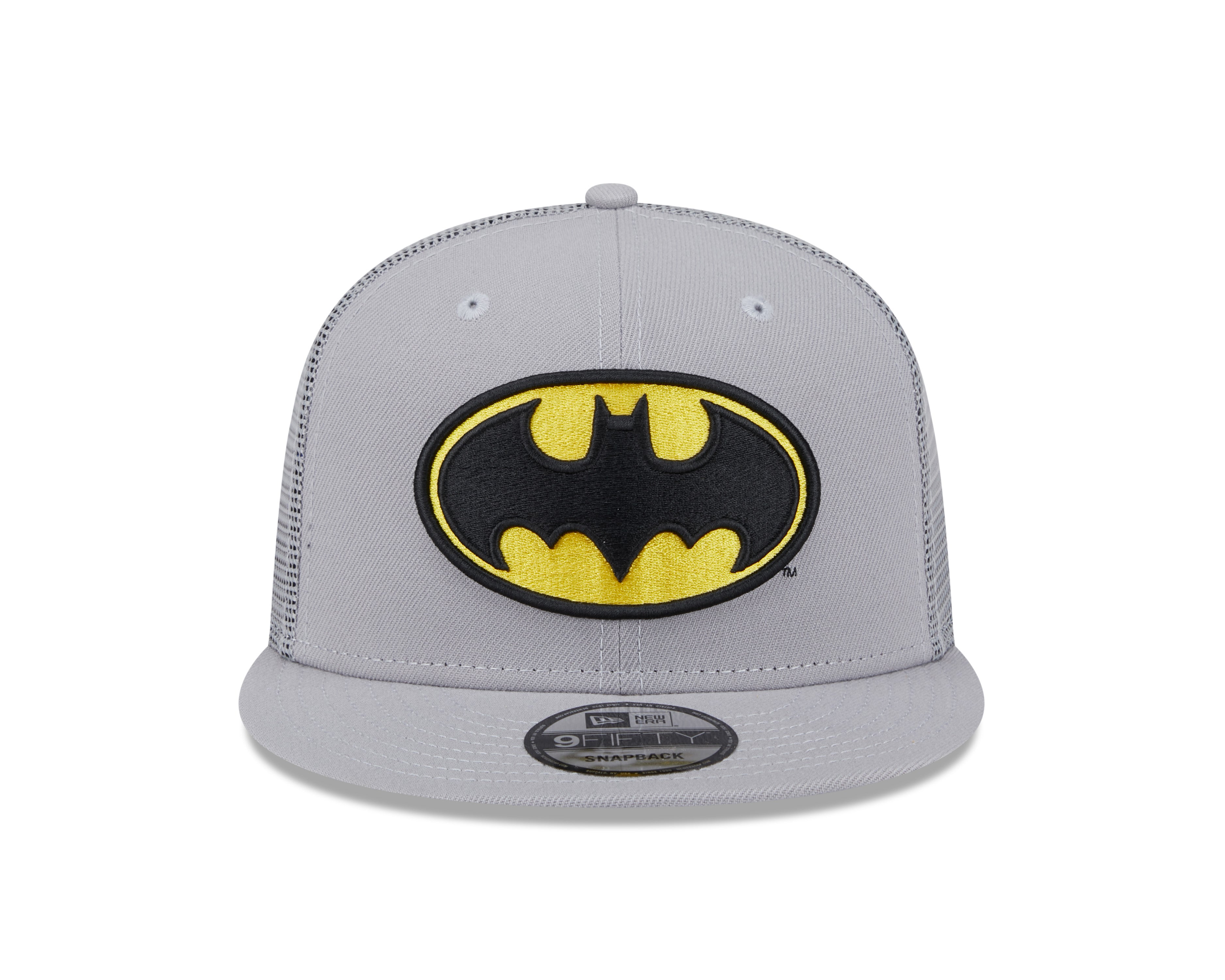 Batman DC Comics New Era Men's Grey 9Fifty Trucker Snapback