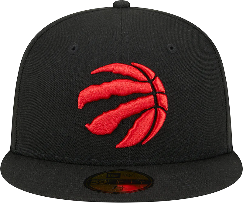 Toronto Raptors NBA New Era Men's Black 59Fifty Fitted Hat