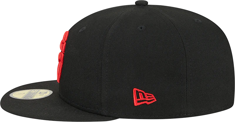 Casquette ajustée 59Fifty noire pour homme des Toronto Raptors NBA New Era