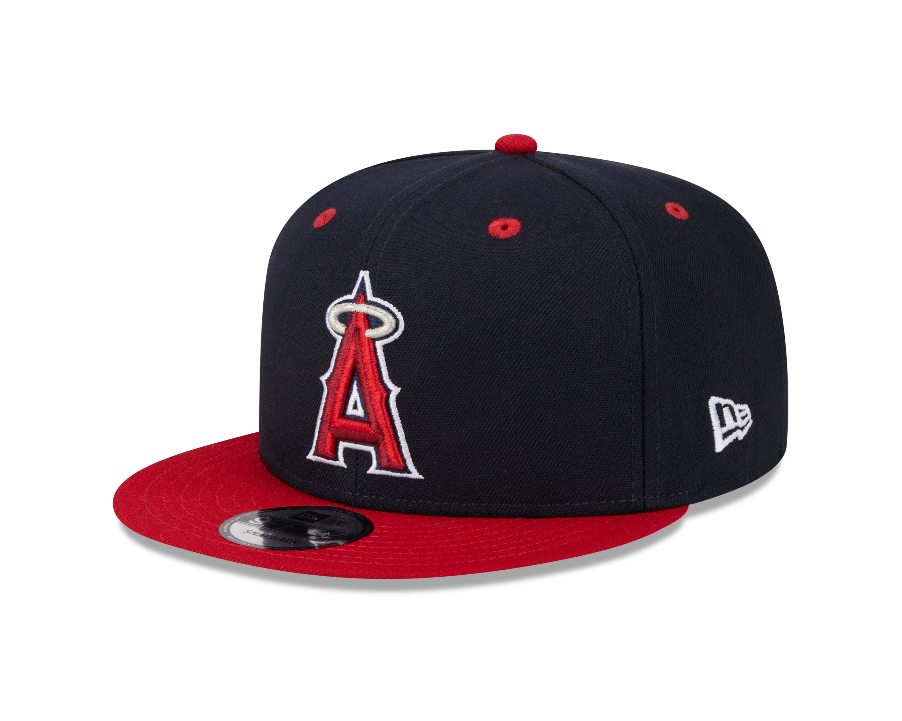 Los Angeles Angels MLB New Era pour hommes, bleu marine/rouge, 9Fifty 2024 Batting Practice Snapback