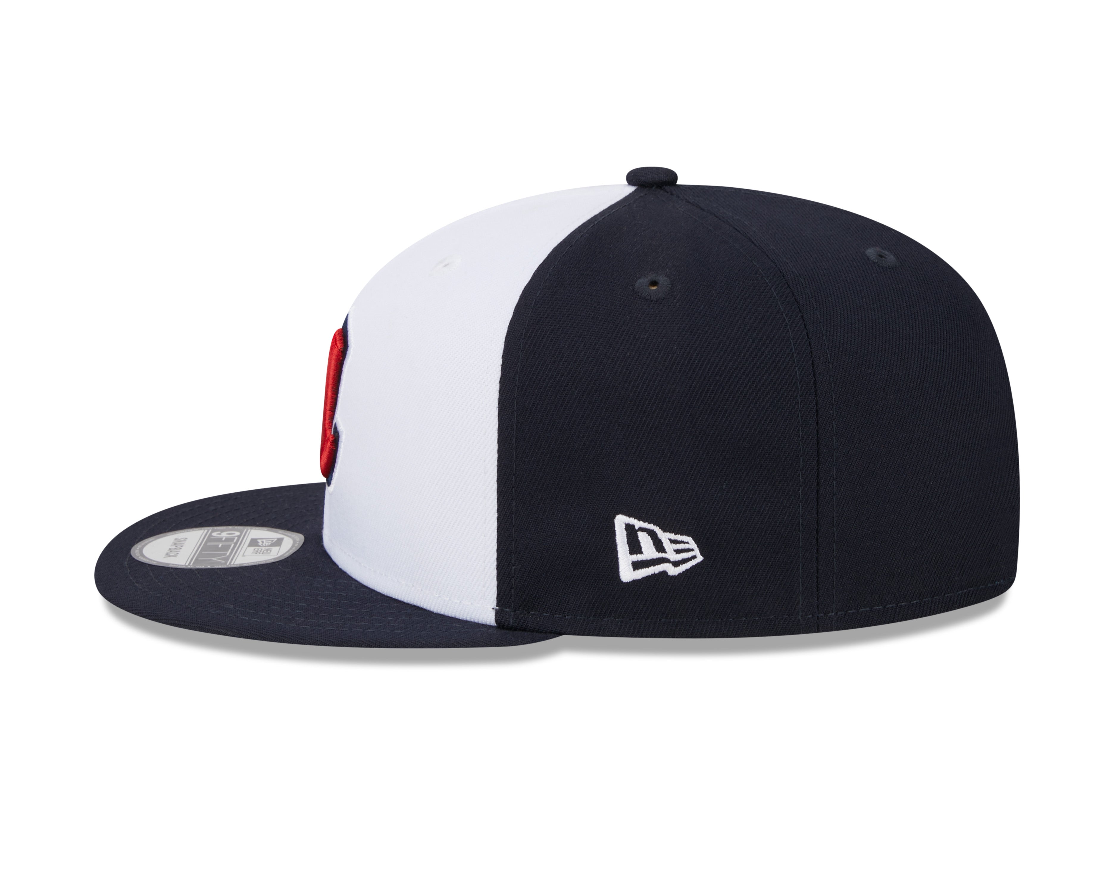 Atlanta Braves MLB New Era Men's White/Navy 9Fifty 2024 Batting Practice Snapback