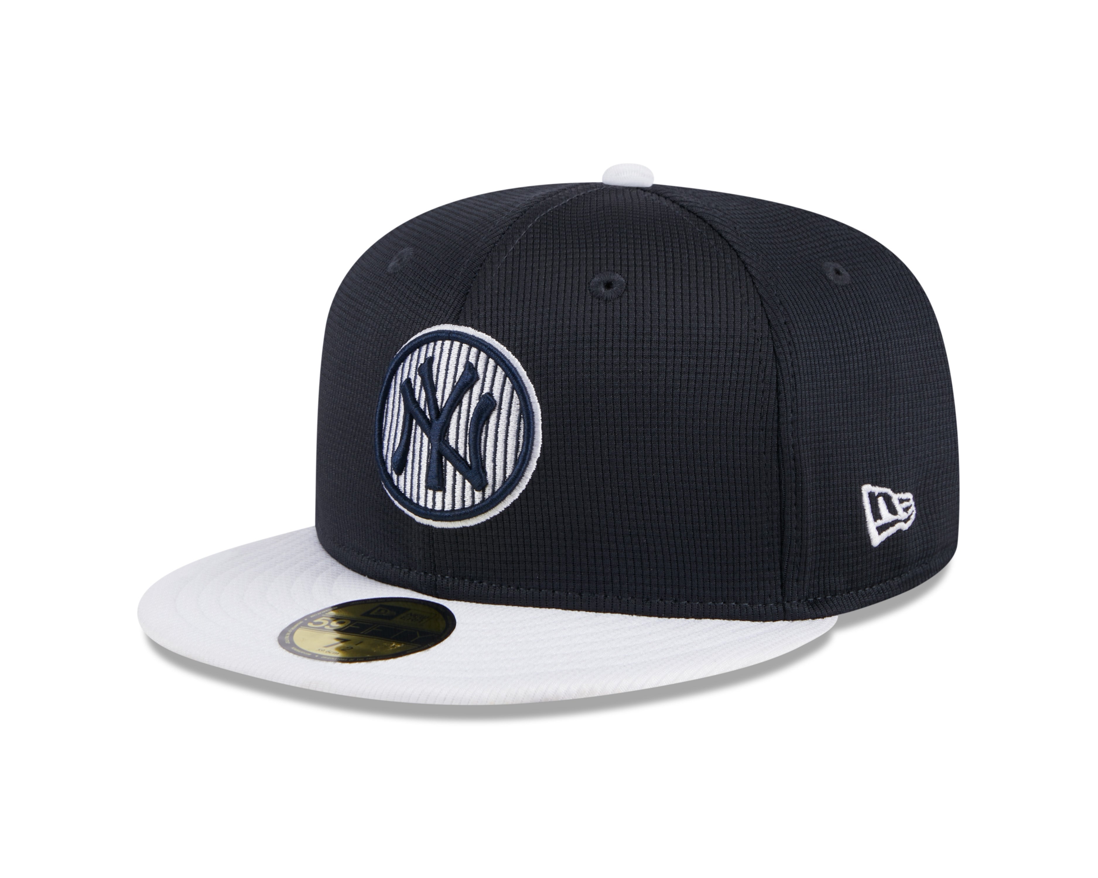 New York Yankees MLB New Era Casquette ajustée bleu marine 59Fifty 2024 Batting Practice pour hommes