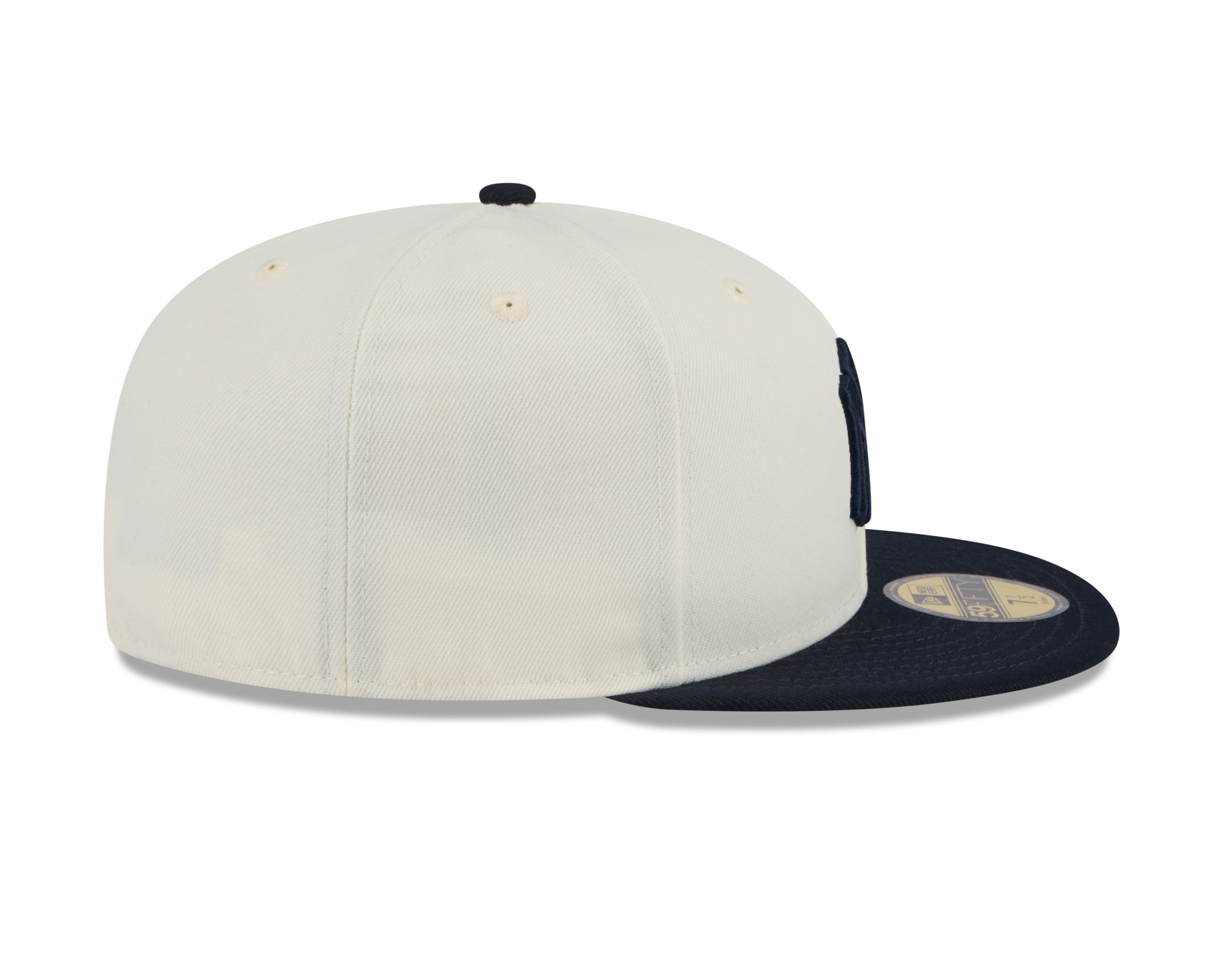 New York Yankees MLB New Era Casquette ajustée blanc cassé/bleu marine 59Fifty 2024 Evergreen pour hommes