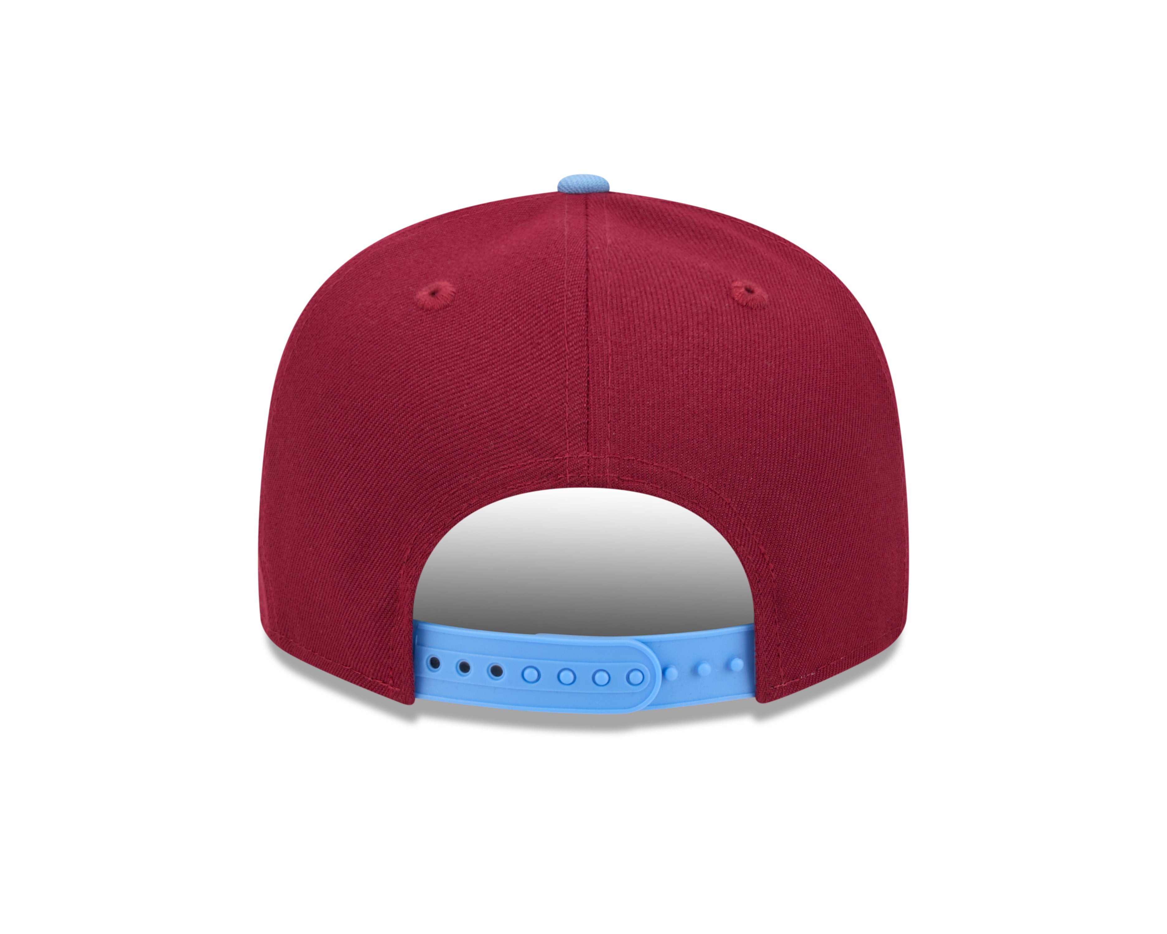 Casquette Snapback Evergreen 9Fifty Bordeaux/Bleu clair pour homme des Philadelphia Phillies MLB New Era