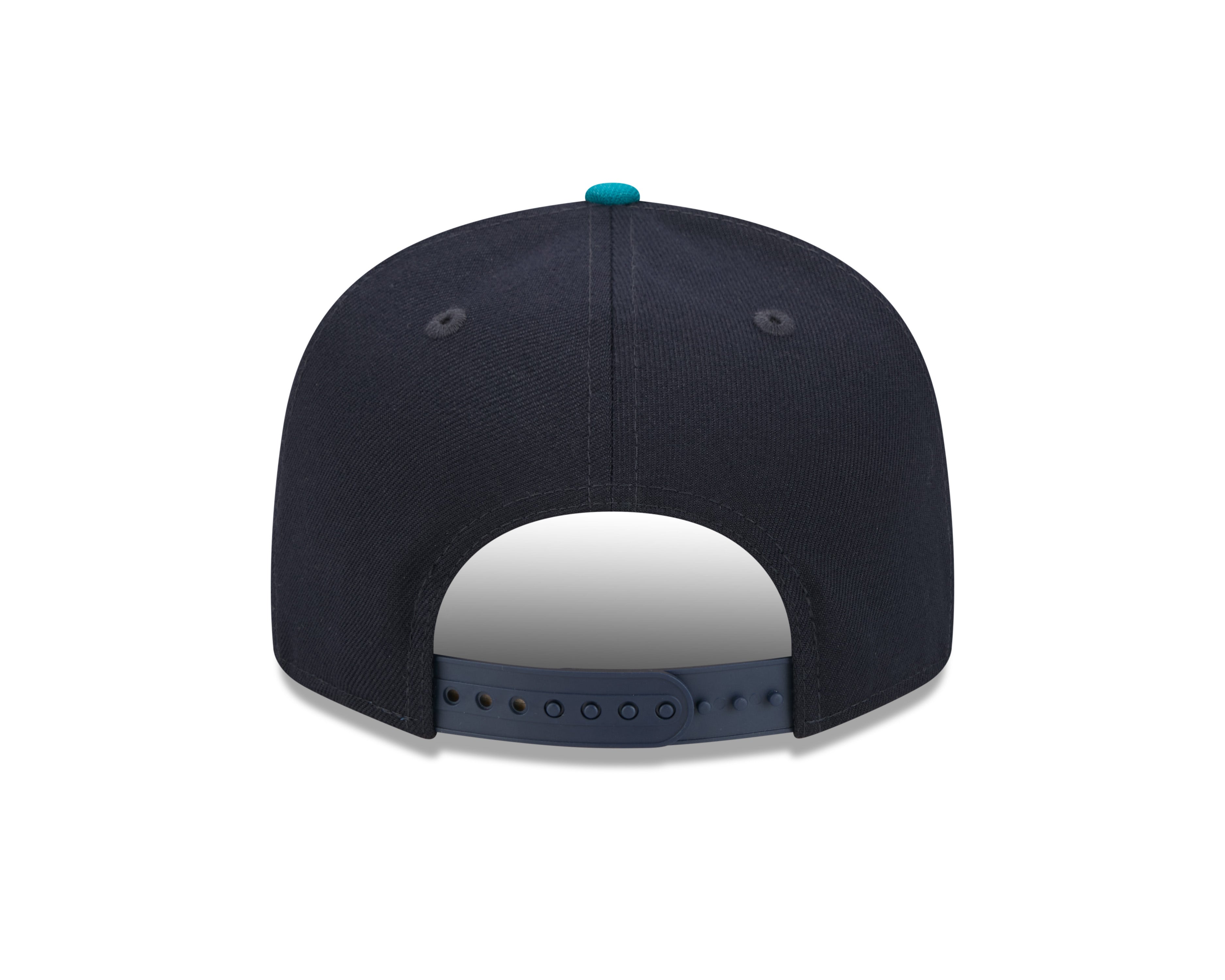 Seattle Mariners MLB New Era Snapback 9Fifty Evergreen pour hommes, bleu marine/vert