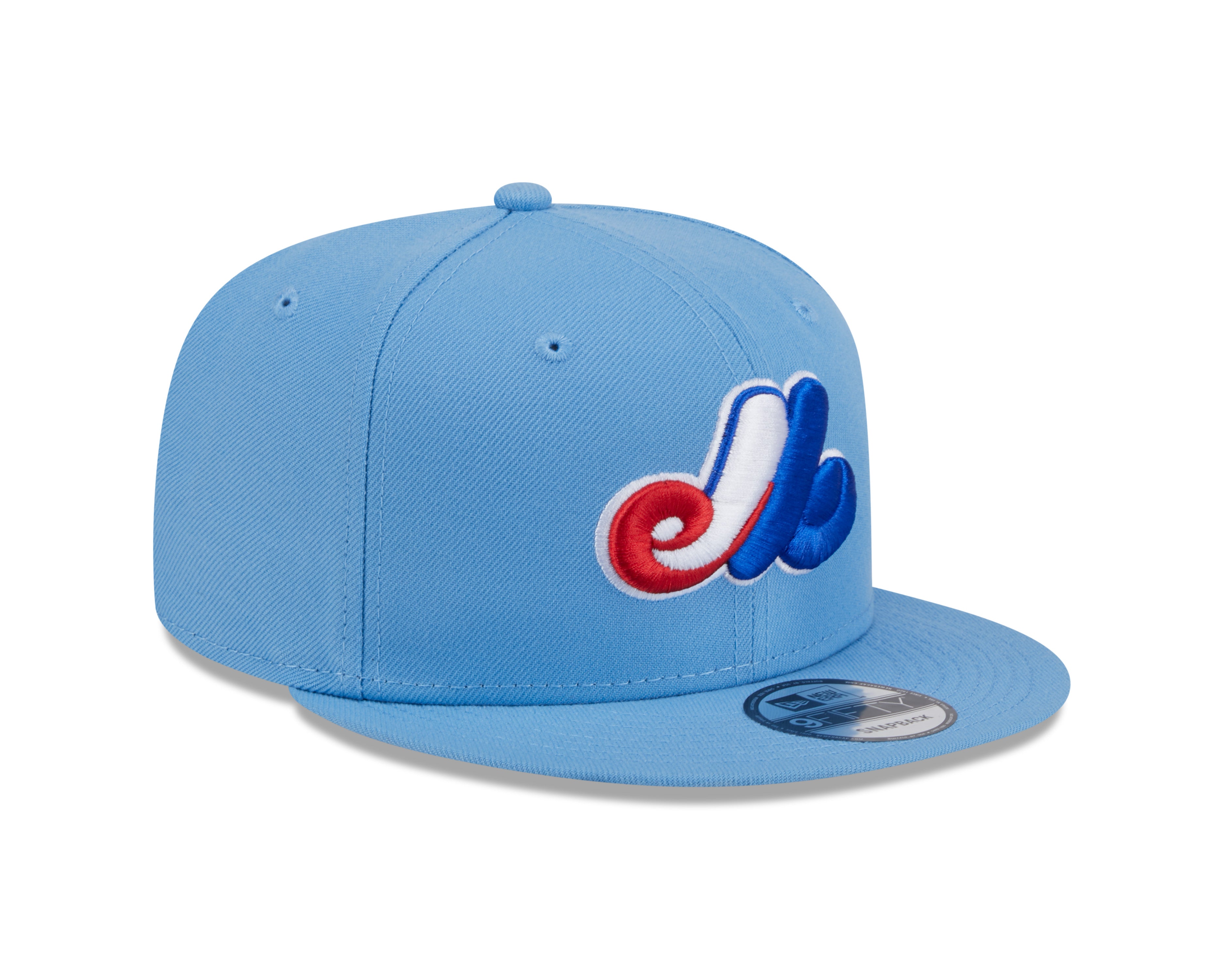 Montreal Expos MLB New Era Men's Light Blue 9Fifty Cooperstown Evergreen Snapback