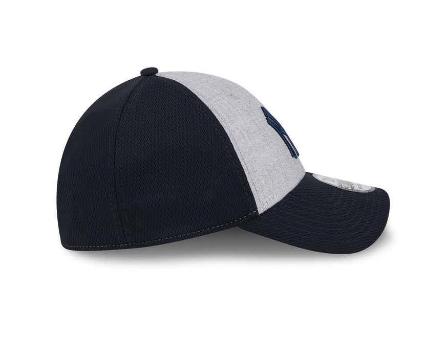 New York Yankees MLB New Era Men's Grey/Navy 39Thirty Throwback Stretch Fit Hat