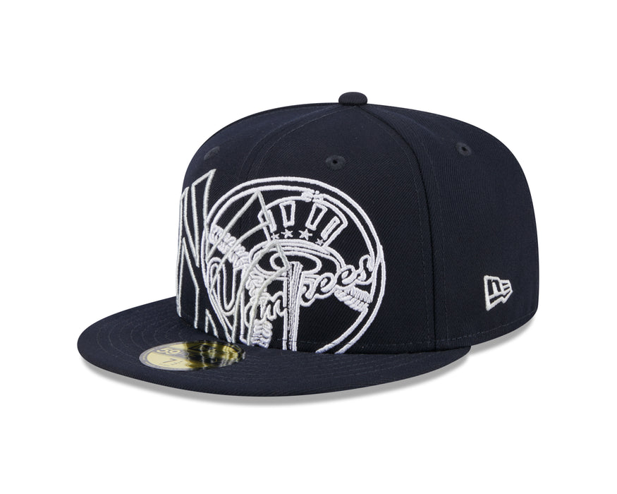 New York Yankees MLB New Era Men's Navy 59Fifty Game Day Fitted Hat