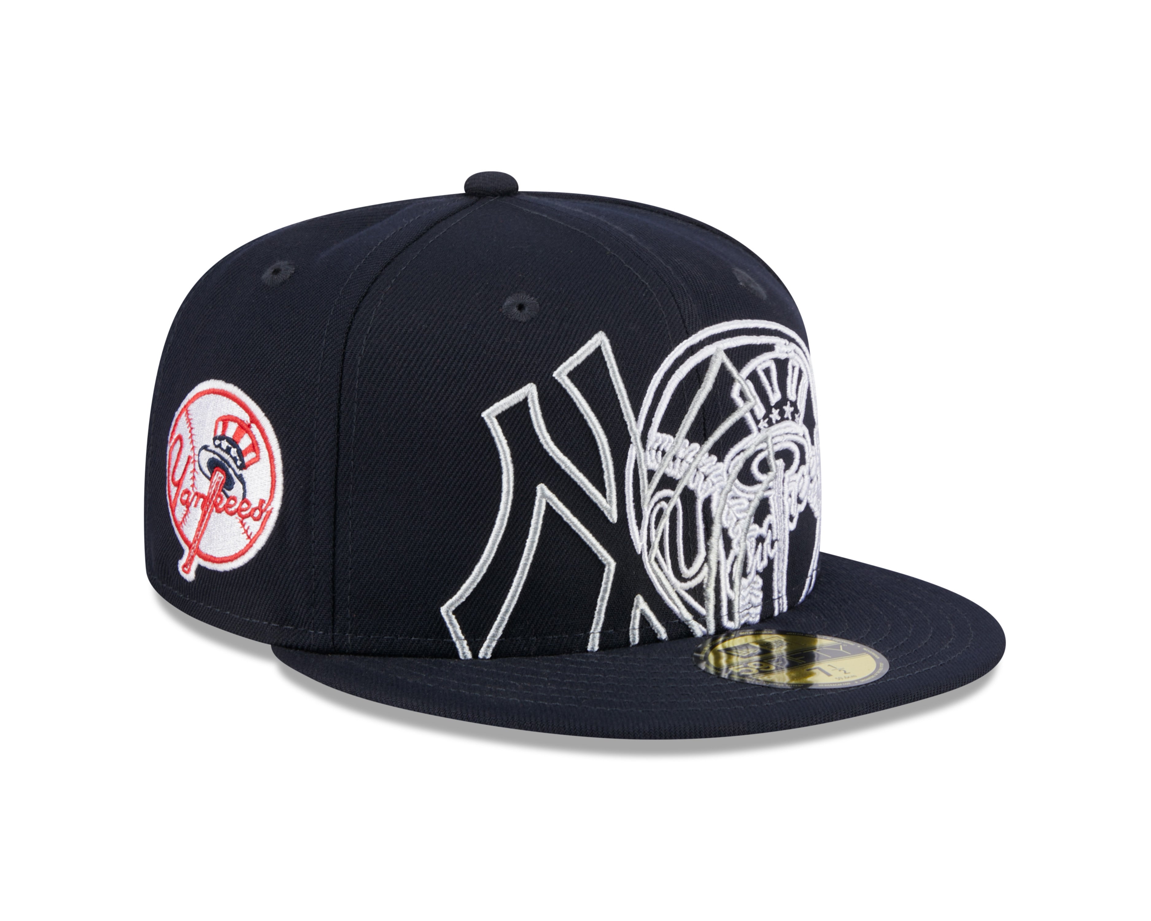 New York Yankees MLB New Era Men's Navy 59Fifty Game Day Fitted Hat