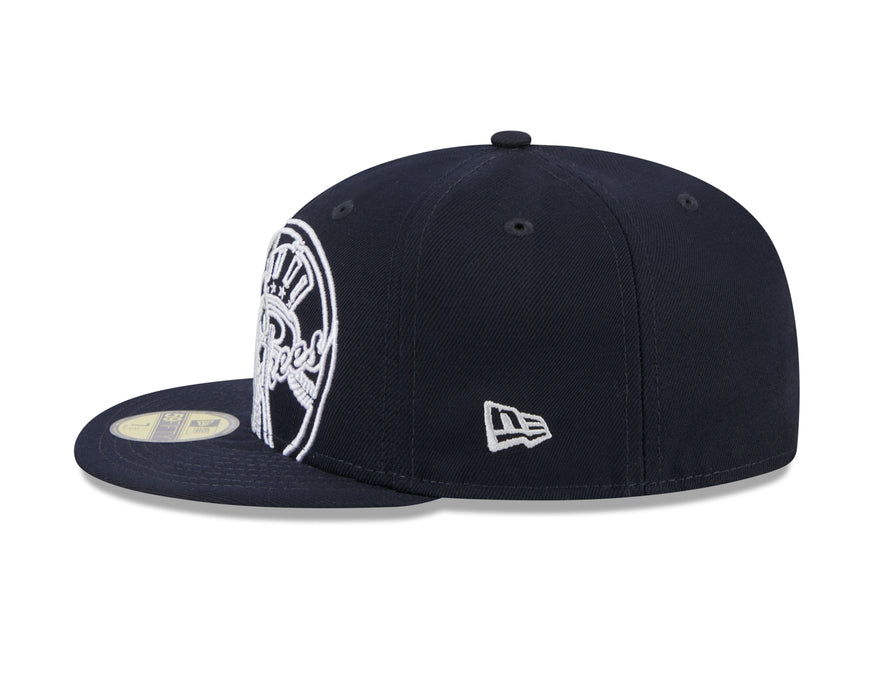New York Yankees MLB New Era Men's Navy 59Fifty Game Day Fitted Hat