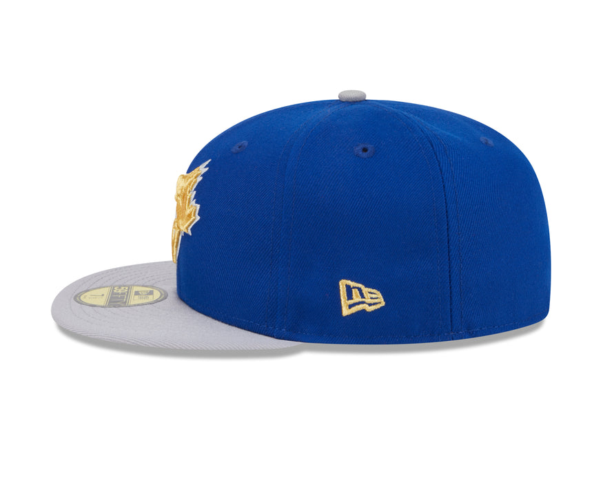 Toronto Blue Jays MLB New Era Men's Royal Blue/Grey 59Fifty Game Day Fitted Hat