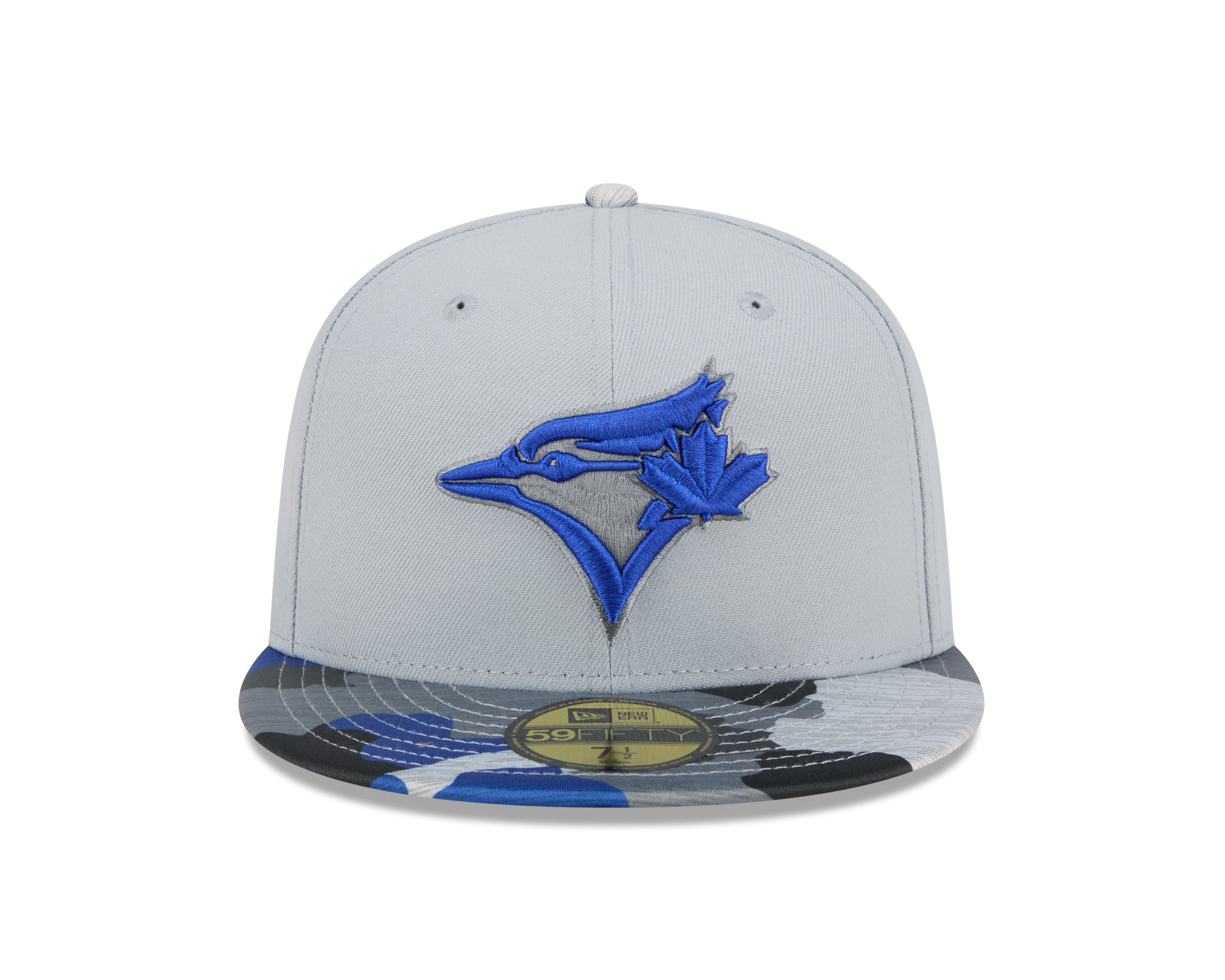 Casquette ajustée grise Camo 59Fifty Active MLB New Era des Blue Jays de Toronto pour hommes