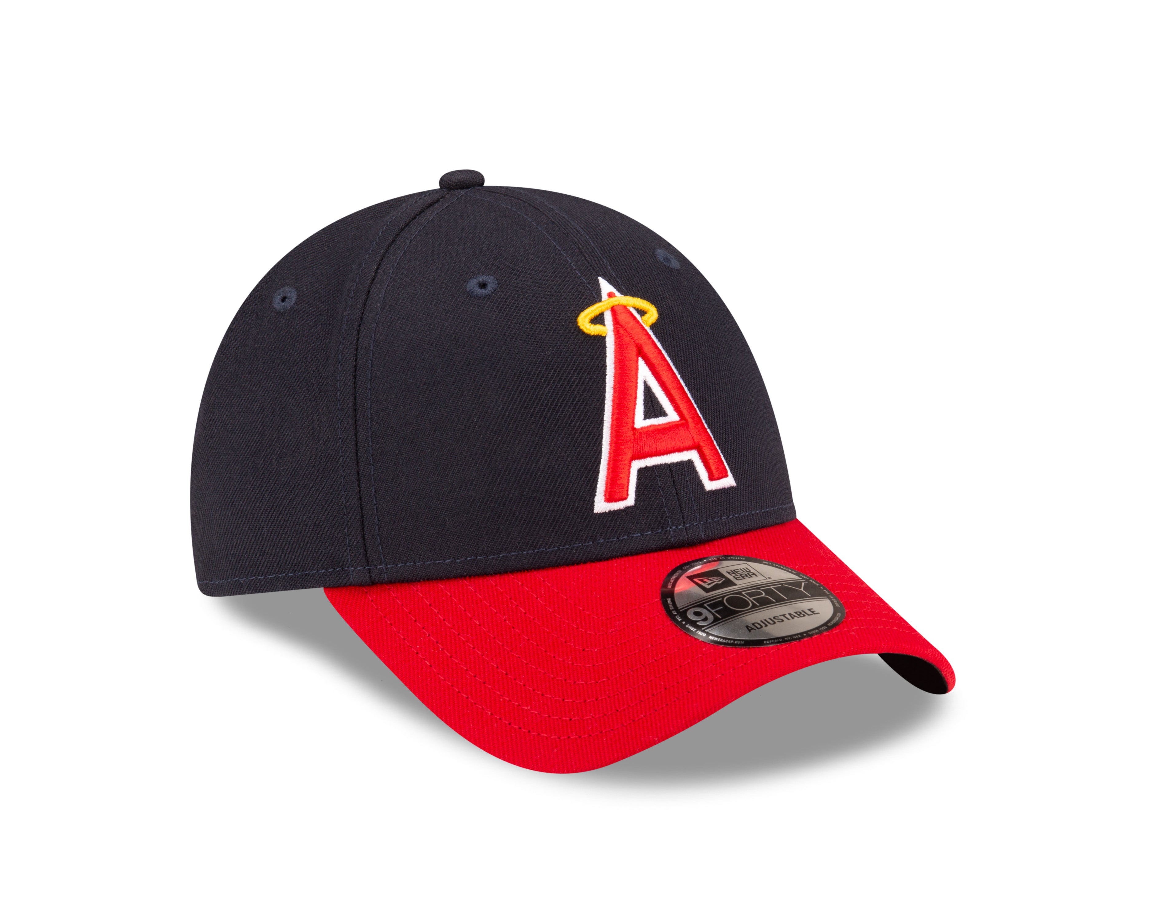 Anaheim Angels MLB New Era Casquette réglable rouge 9Forty The League pour hommes