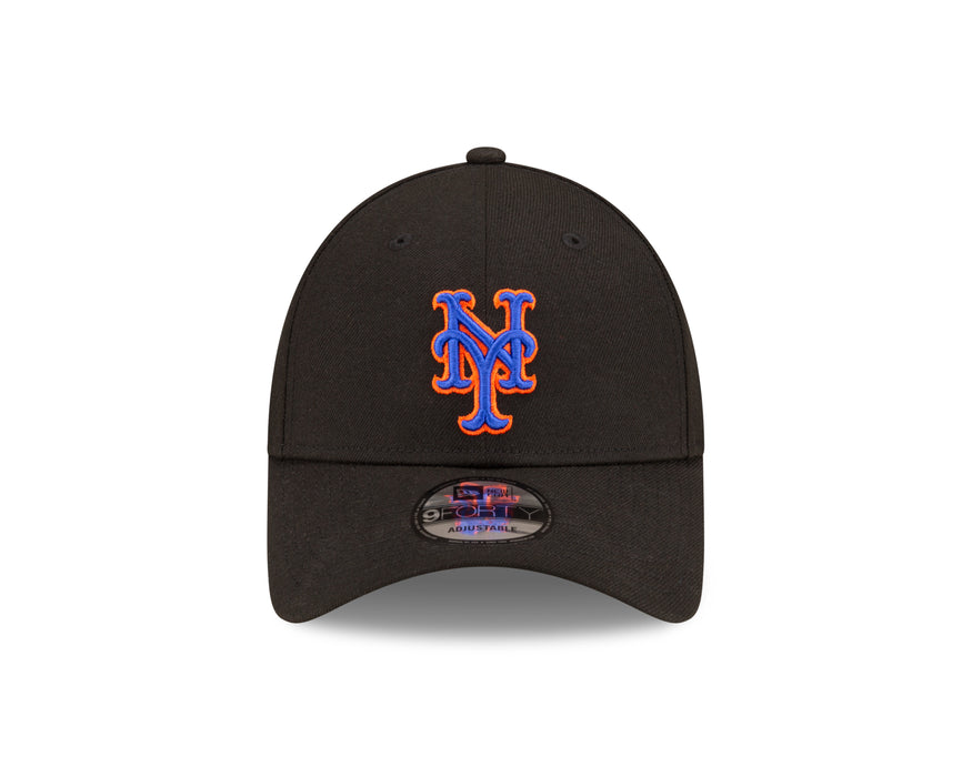 New York Mets MLB New Era Men's Black 9Forty The League Alternate Adjustable Hat