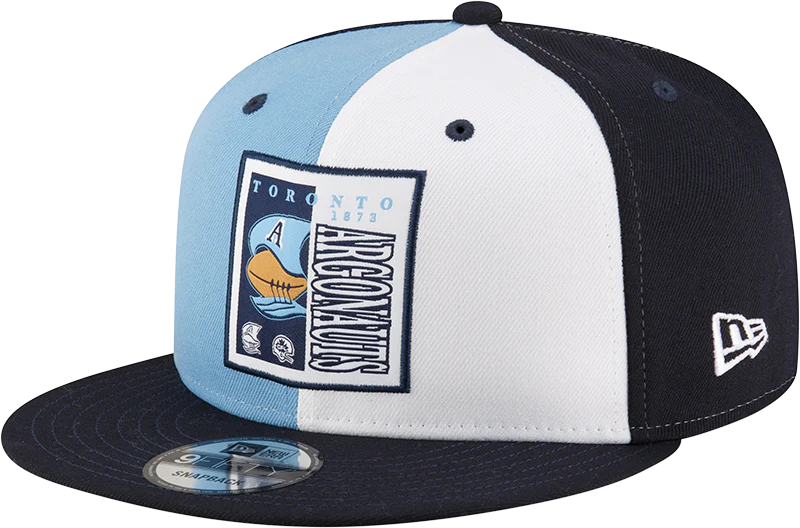 Argonauts de Toronto CFL New Era pour hommes, bleu clair/blanc 9Fifty 2024 Turf Traditions Snapback