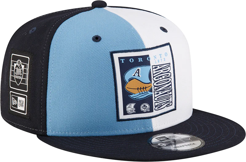 Toronto Argonauts CFL New Era Men's Light Blue/White 9Fifty 2024 Turf Traditions Snapback