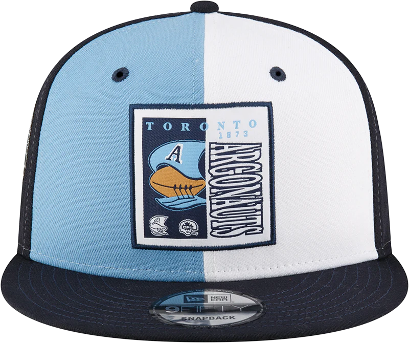 Toronto Argonauts CFL New Era Men's Light Blue/White 9Fifty 2024 Turf Traditions Snapback