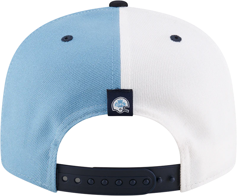 Argonauts de Toronto CFL New Era pour hommes, bleu clair/blanc 9Fifty 2024 Turf Traditions Snapback