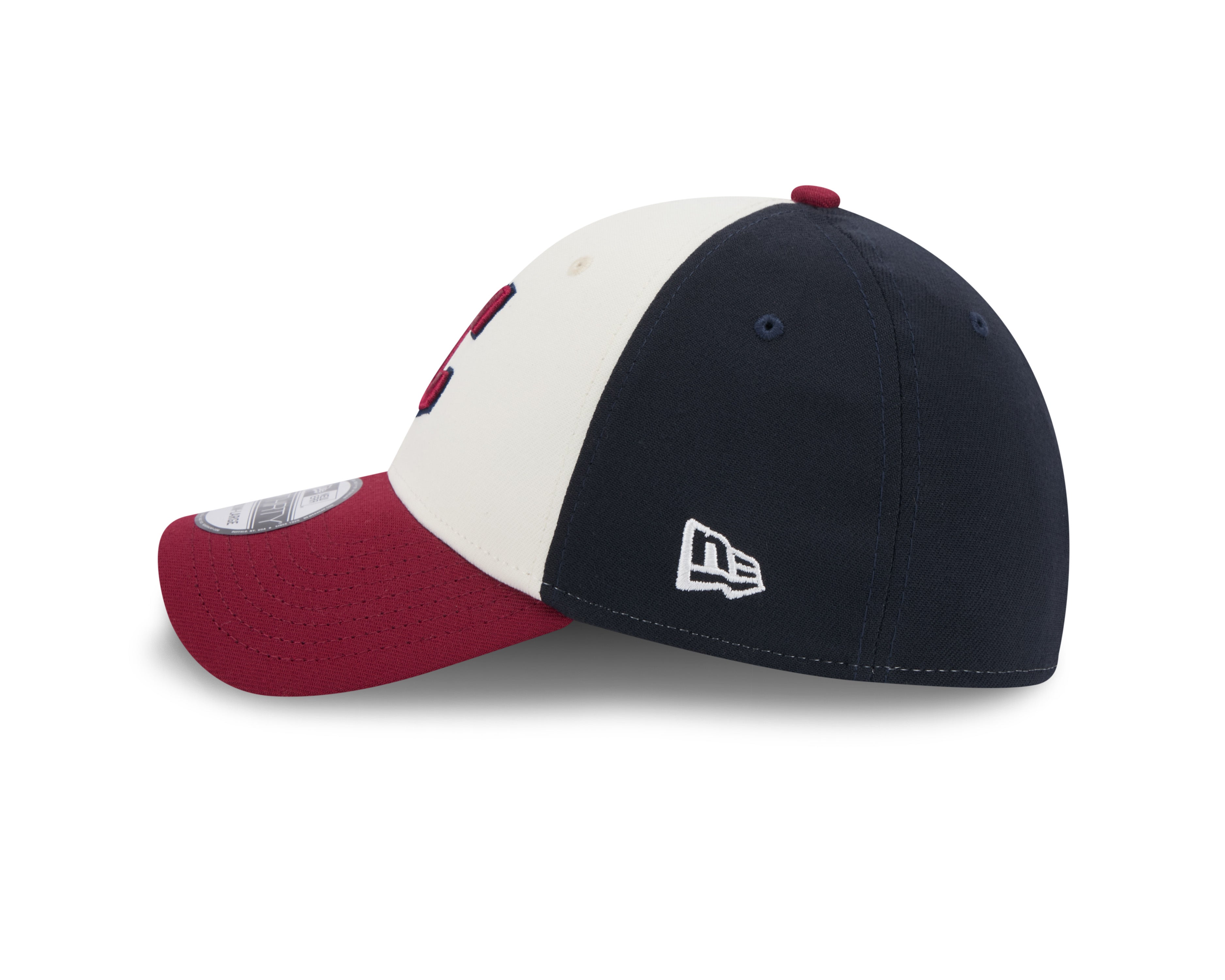 Casquette extensible City Connect 39Thirty 2024 pour homme, beige/bleu marine/rouge, des Cleveland Guardians de la MLB New Era