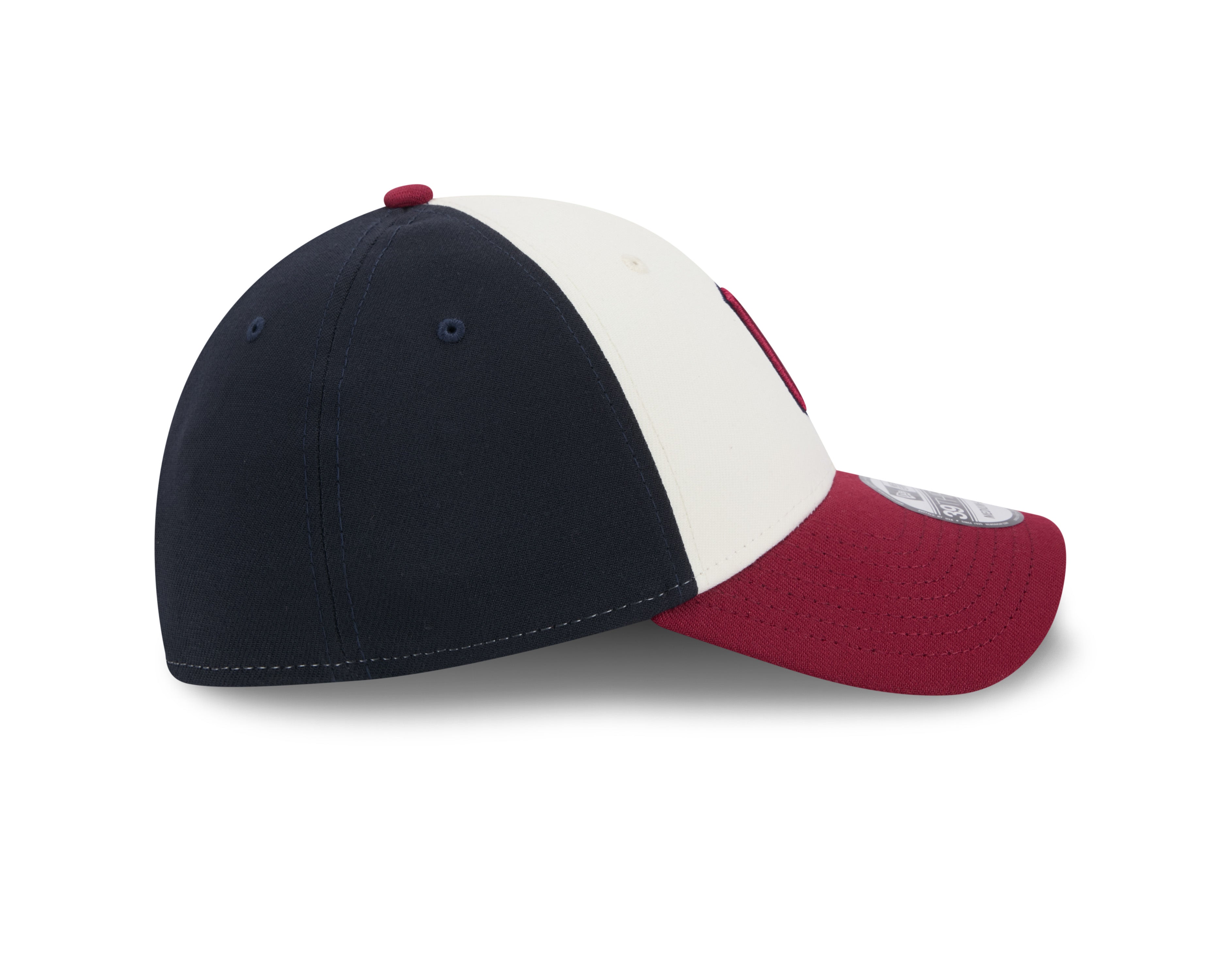 Casquette extensible City Connect 39Thirty 2024 pour homme, beige/bleu marine/rouge, des Cleveland Guardians de la MLB New Era