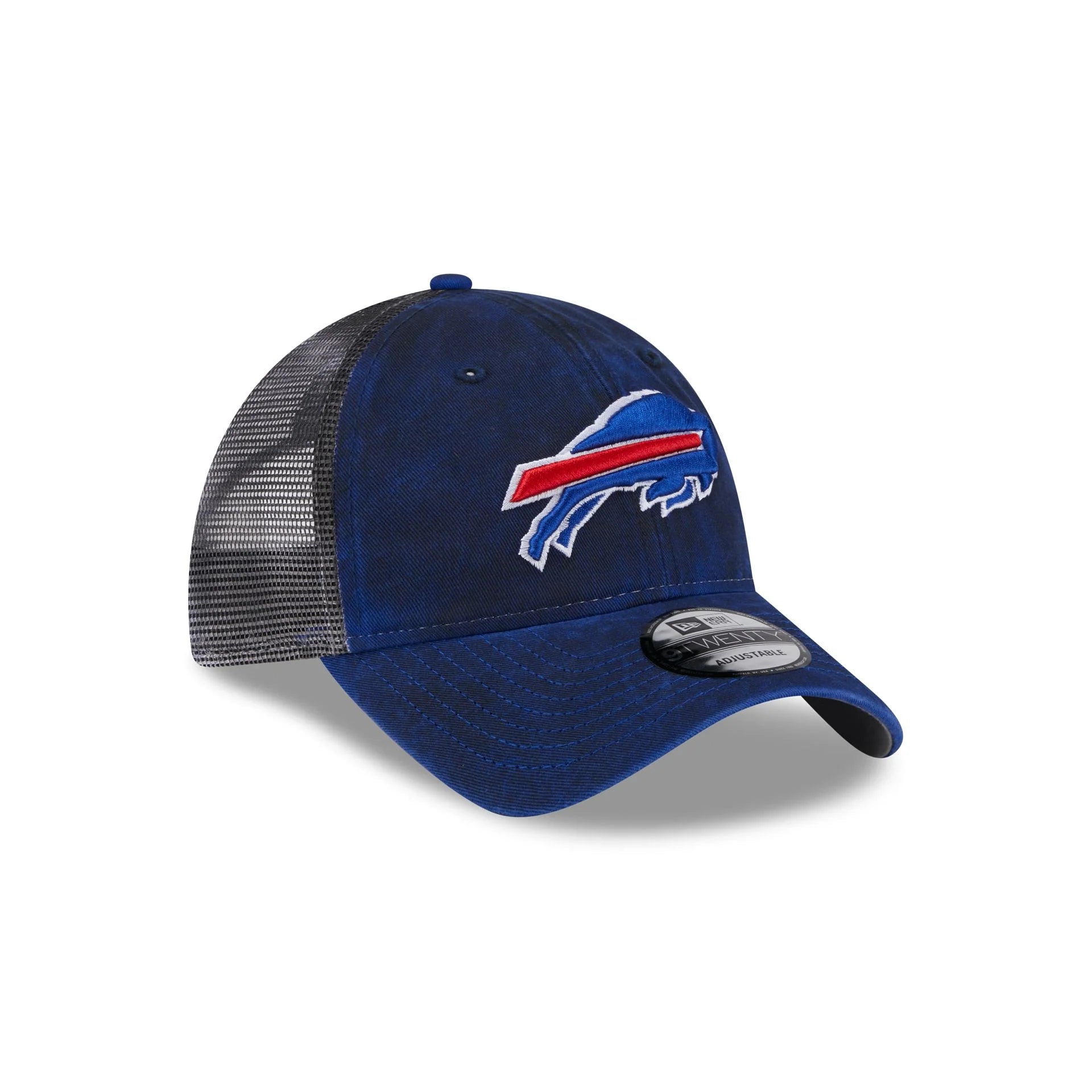 Buffalo Bills NFL New Era Men's Majestic Blue Slick 9Twenty Trucker Snapback Hat