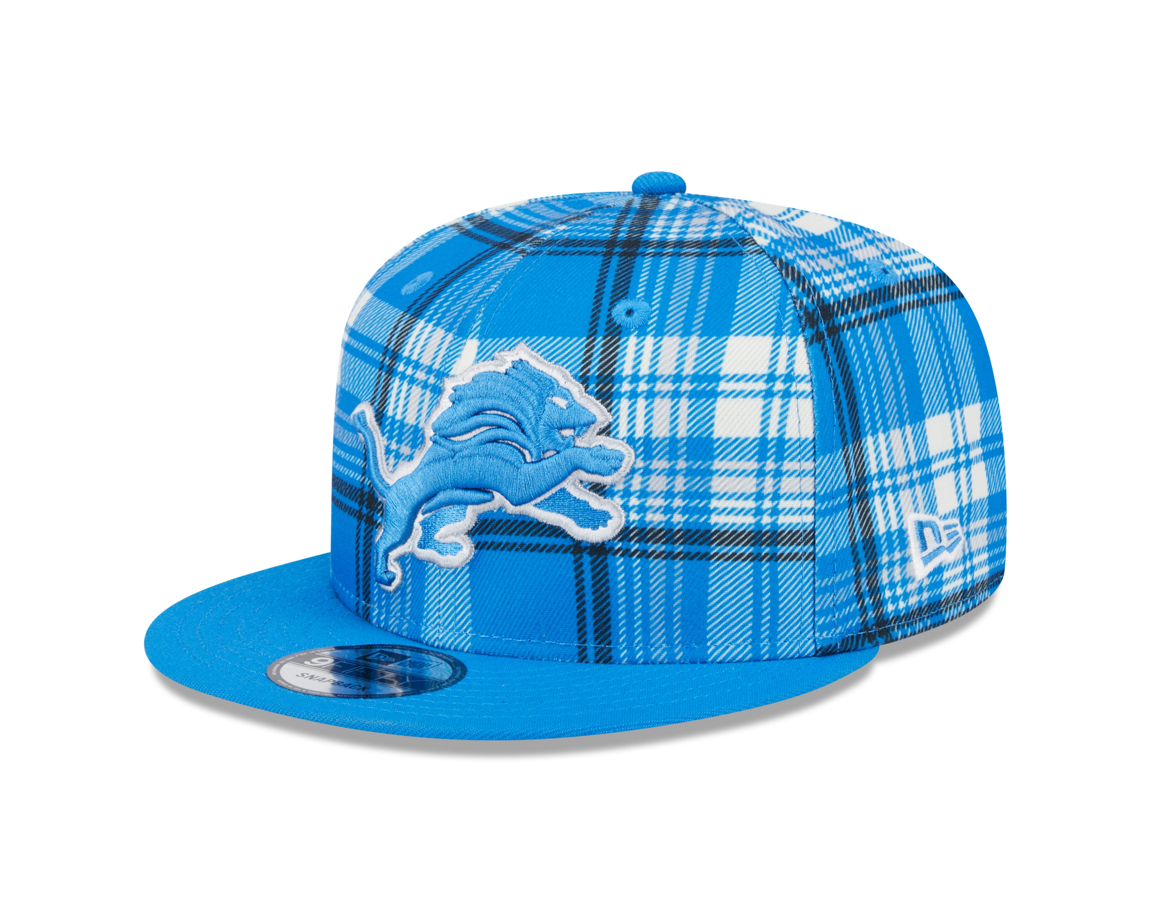 Detroit Lions NFL New Era Snapback 9Fifty Sideline bleu clair pour hommes