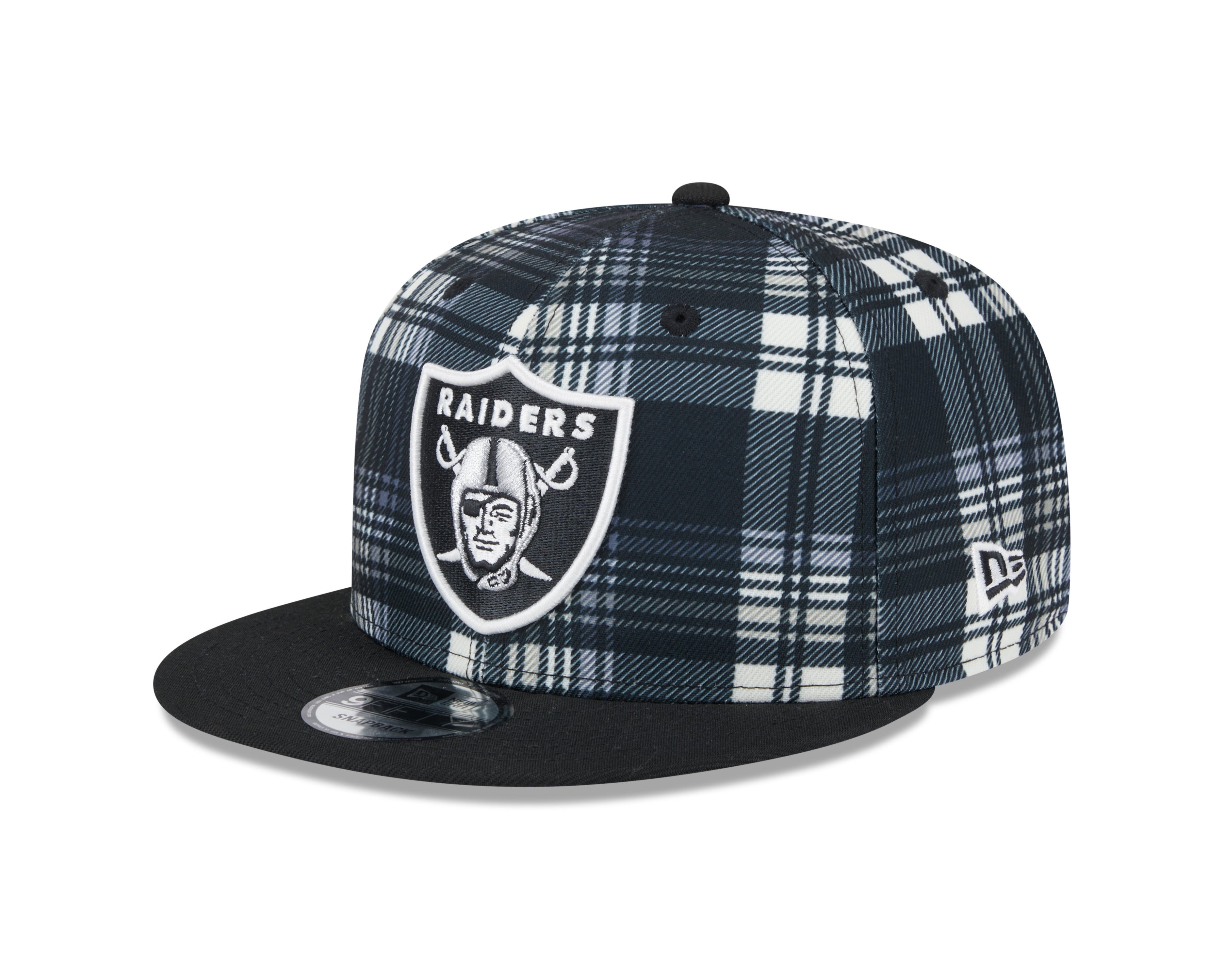 Las Vegas Raiders NFL New Era Snapback 9Fifty Sideline noir pour hommes