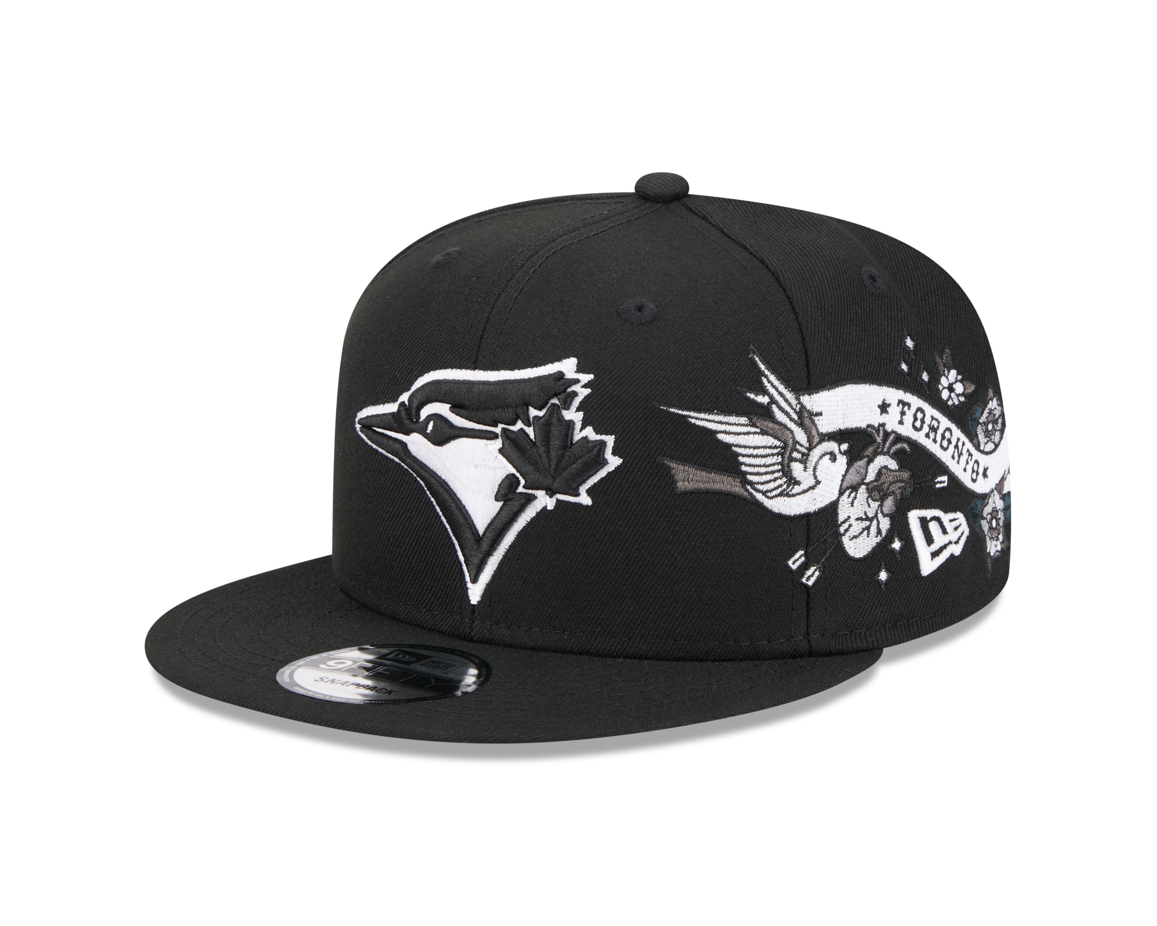 Toronto Blue Jays MLB New Era Men's Black 9Fifty City Art Snapback