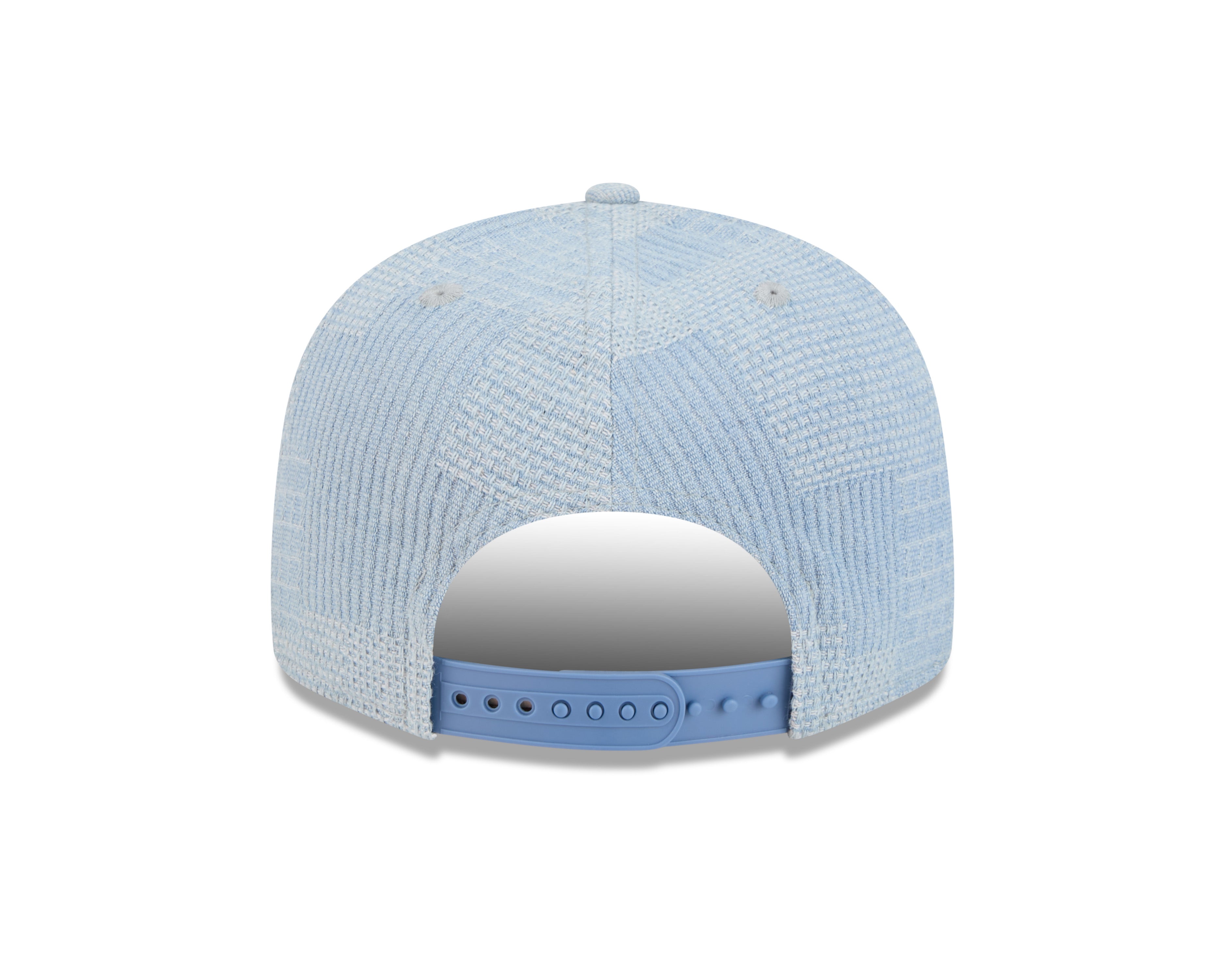 Toronto Blue Jays MLB New Era Snapback en denim bleu clair 9Fifty Patchwork pour hommes