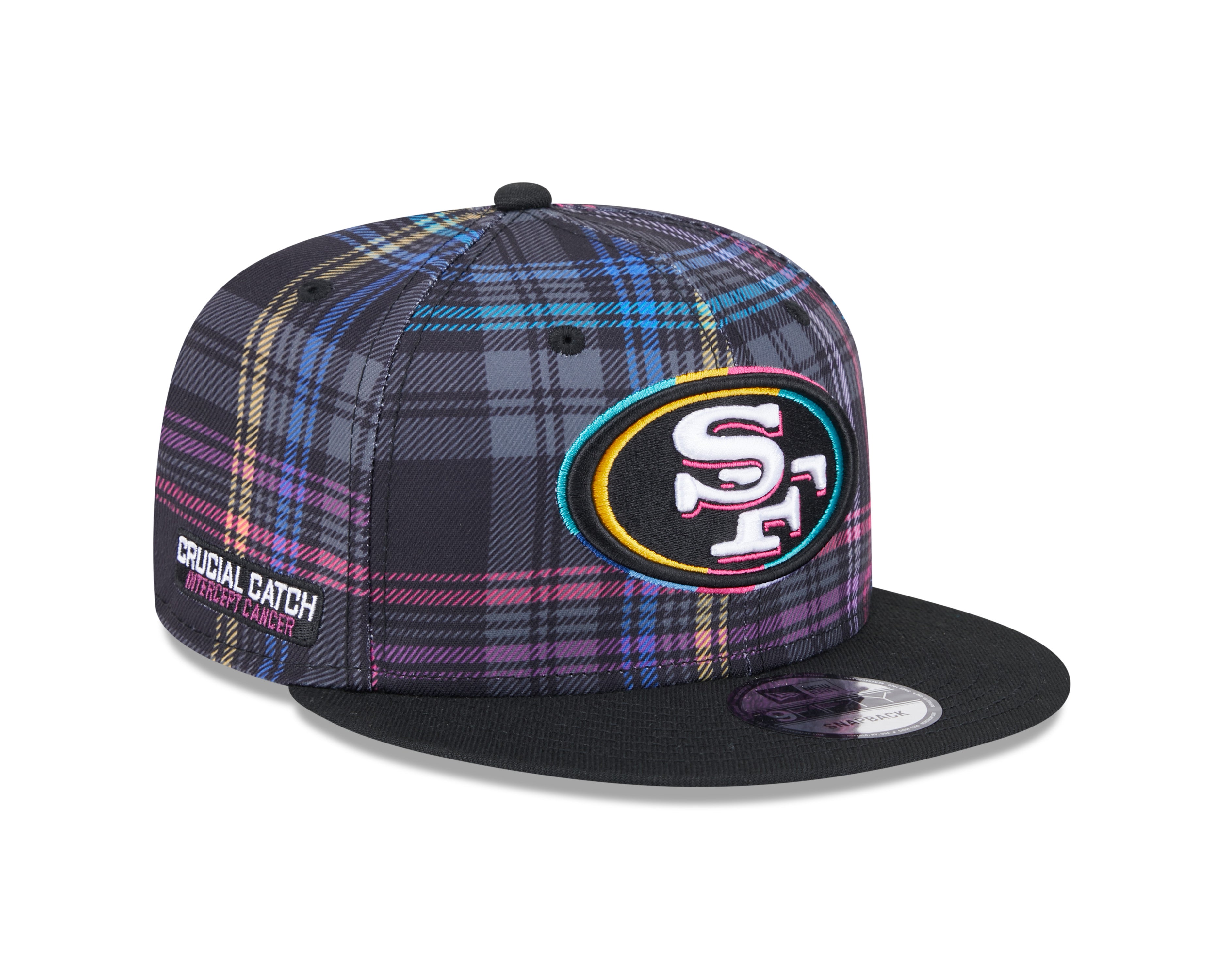 San Francisco 49ers NFL New Era Men's Black 9Fifty Crucial Catch Snapback