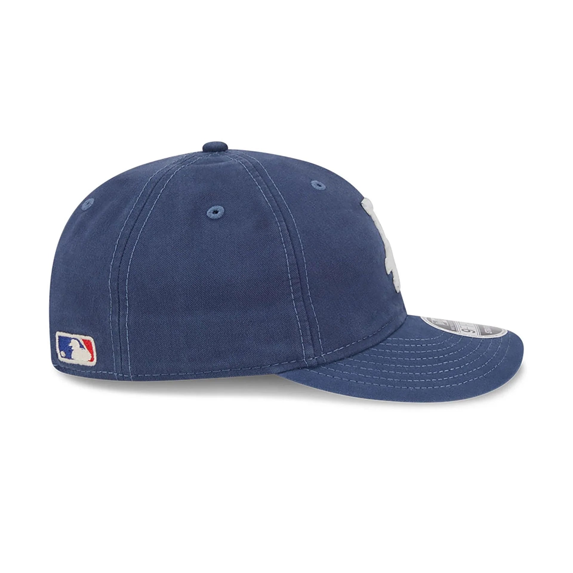 Los Angeles Dodgers MLB New Era Men's Dark Blue Retro Crown 9Fifty Canvas Felt Strapback Hat