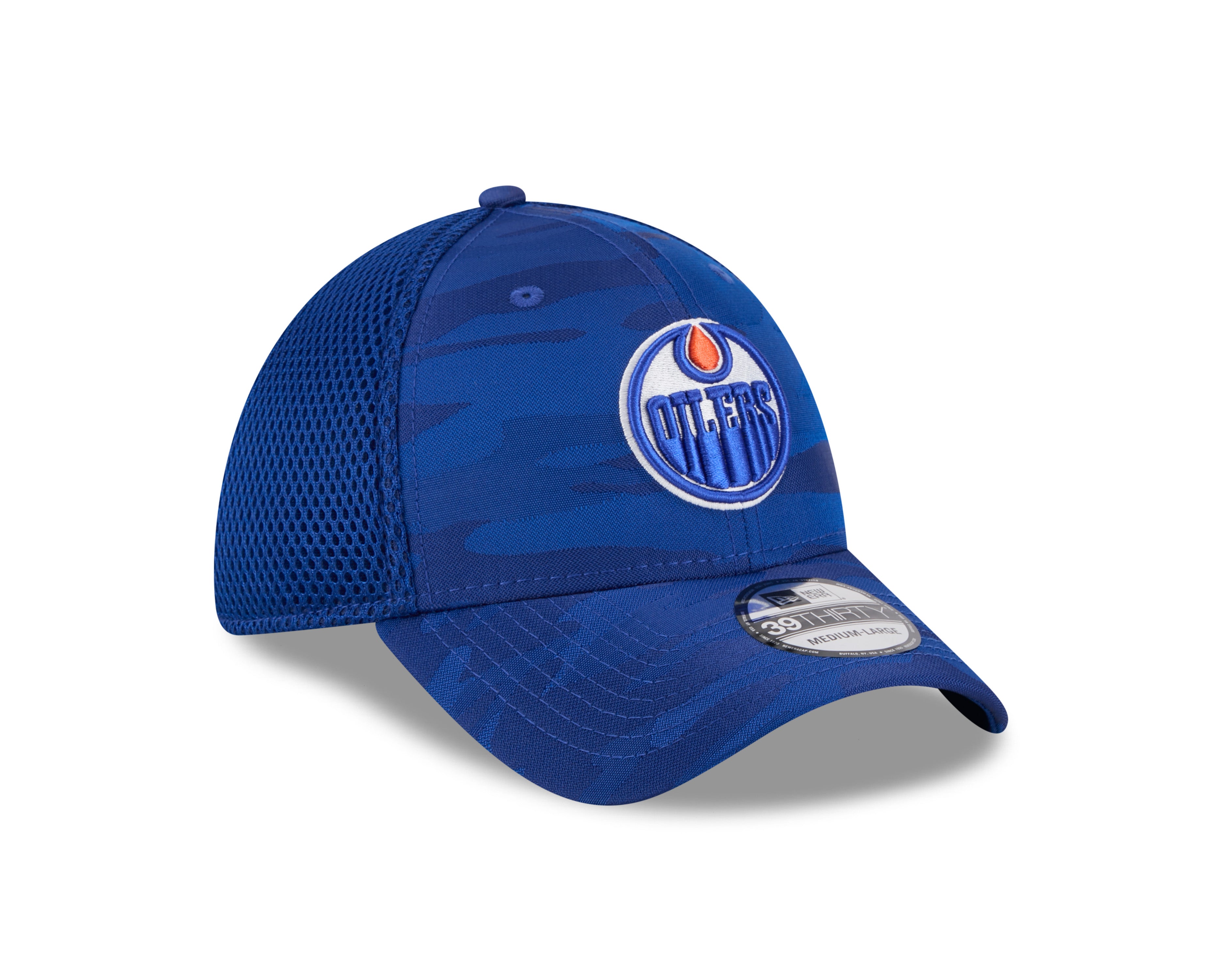 Casquette extensible Royal 39Thirty Camo Neo des Oilers d'Edmonton de la LNH pour homme de New Era