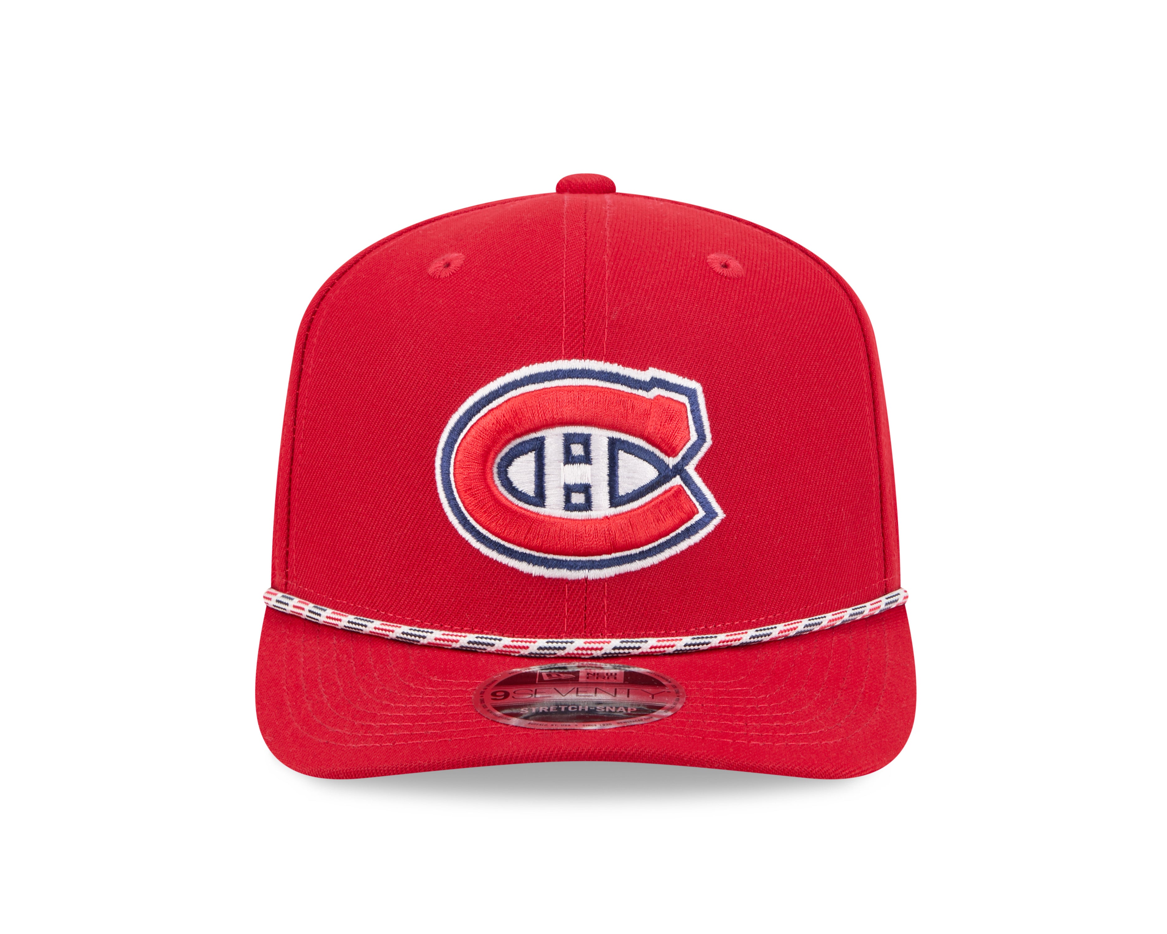 Casquette snapback extensible New Era 9Seventy rouge pour homme des Canadiens de Montréal (NHL)