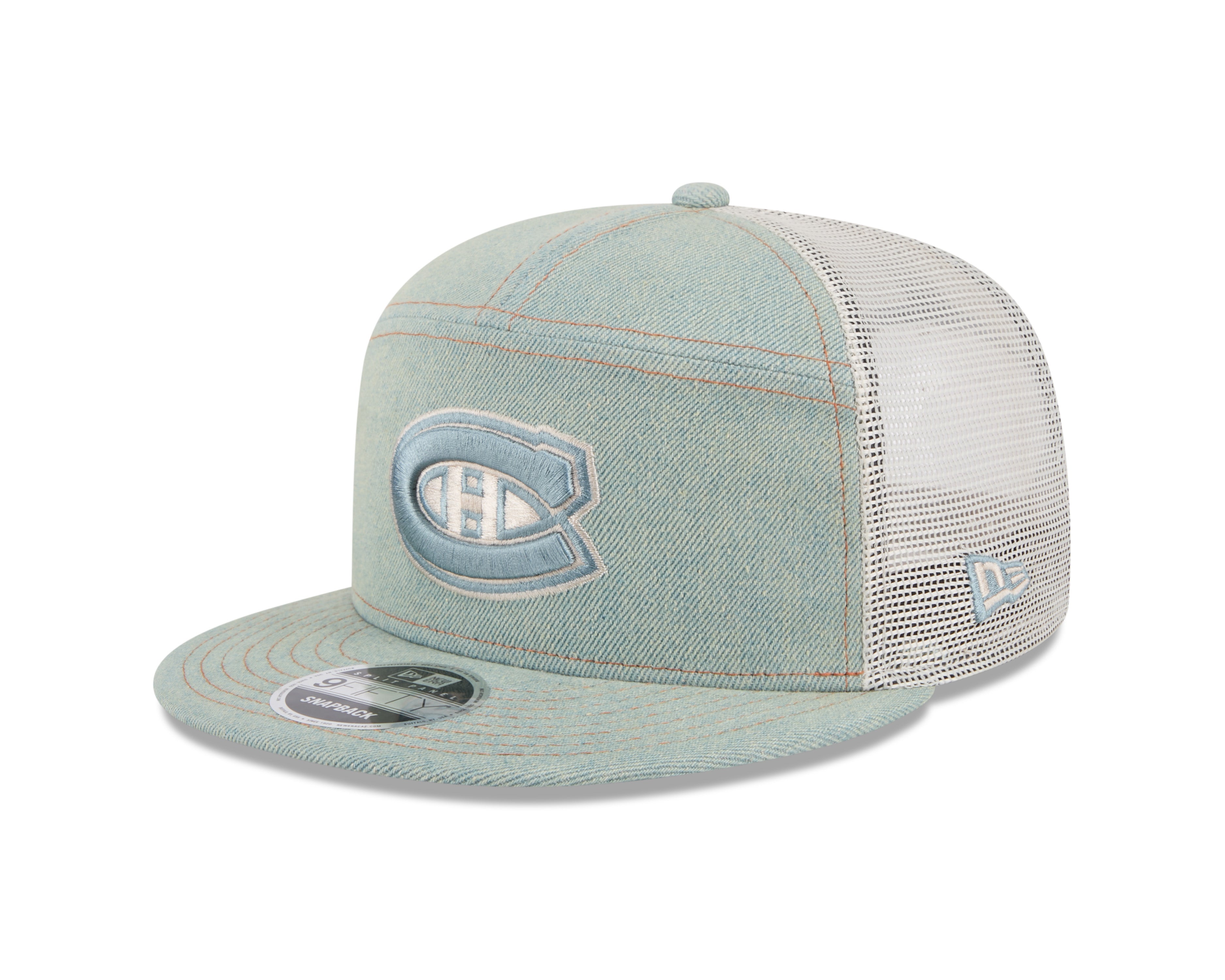 Montreal Canadiens NHL New Era Men's Denim 9FIfty Split Panel Snapback