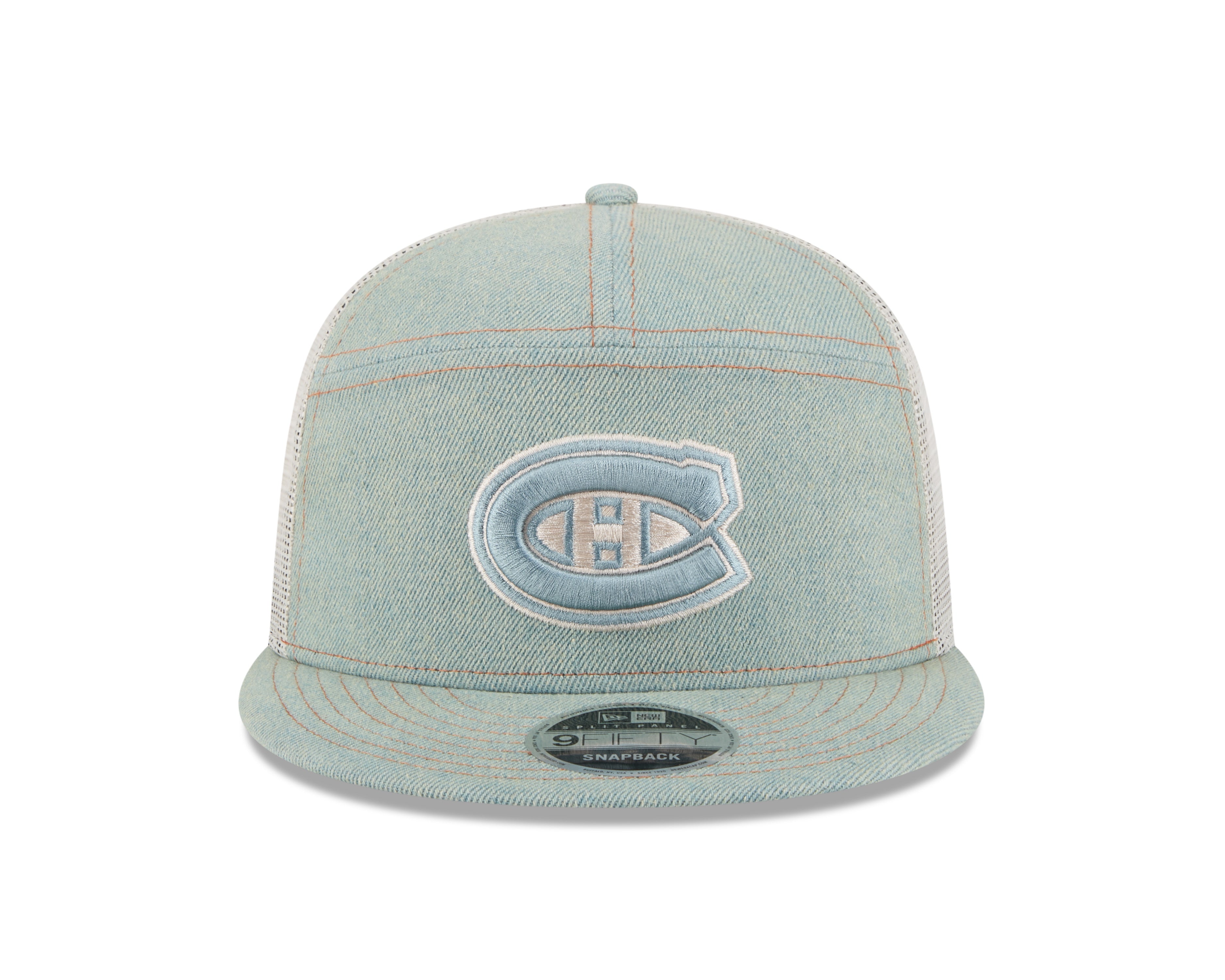 Montreal Canadiens NHL New Era Men's Denim 9FIfty Split Panel Snapback