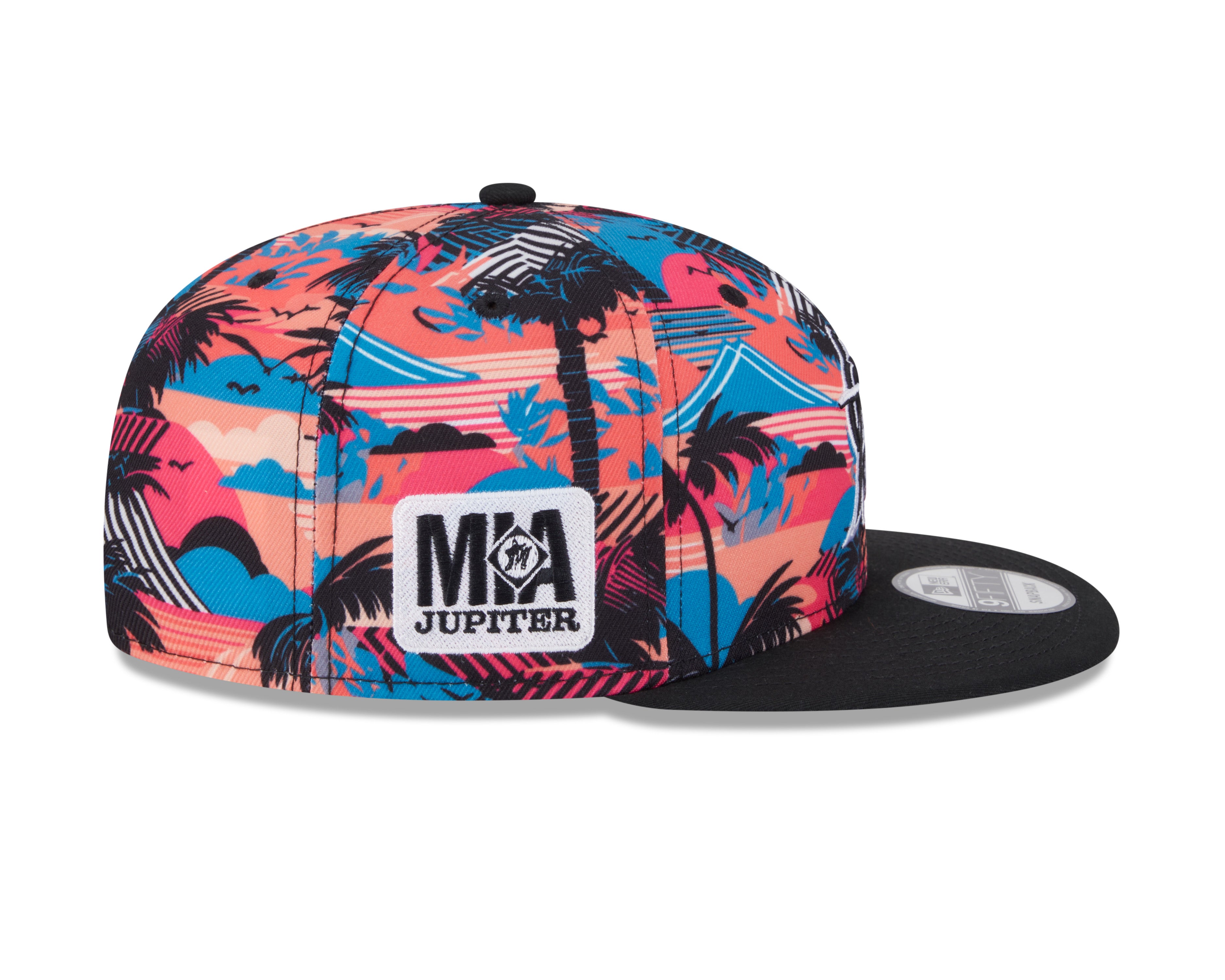 Casquette Snapback d'entraînement de printemps 2025 noire 9Fifty des Marlins de Miami MLB New Era pour homme