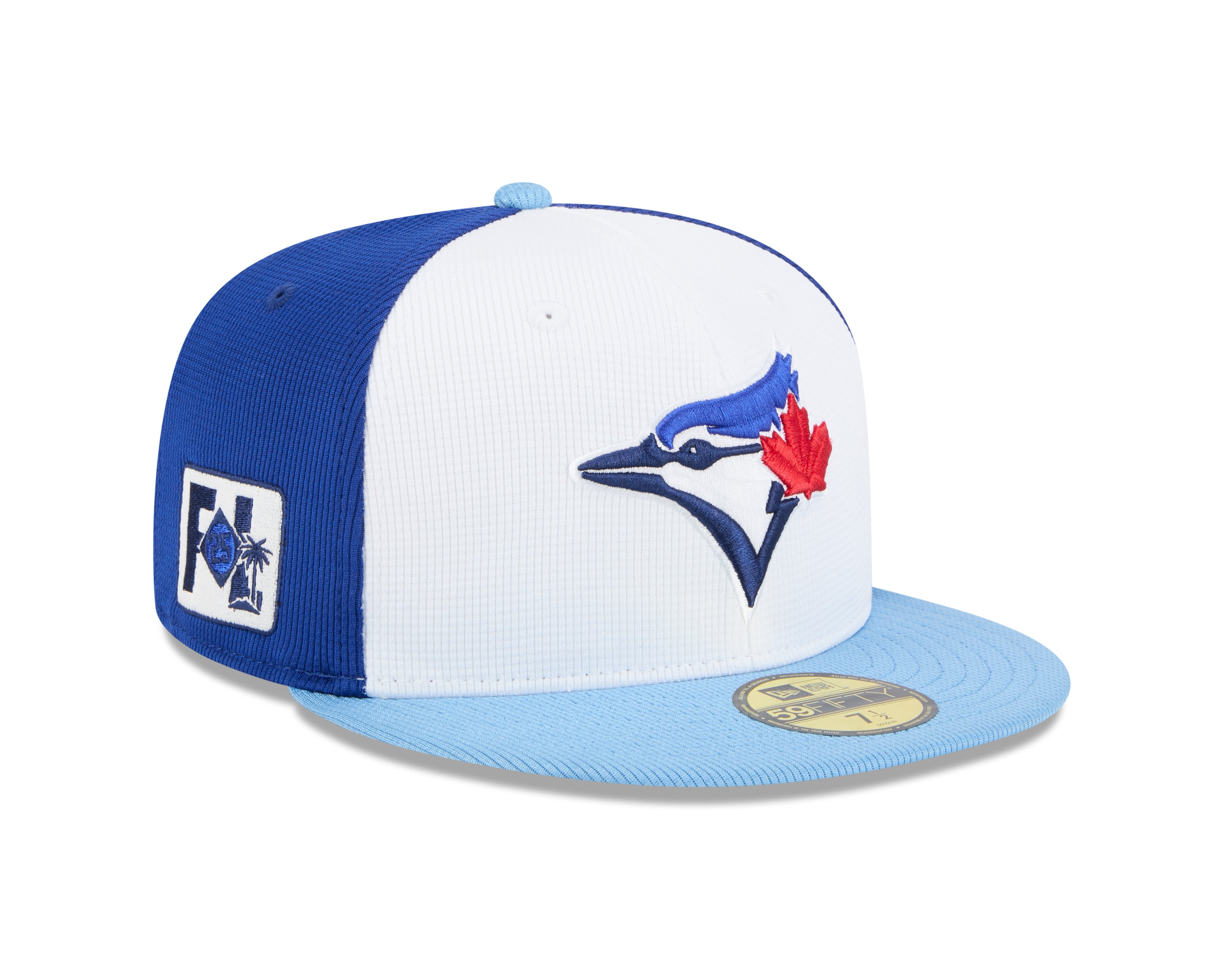 Toronto Blue Jays MLB New Era Men's White/Light Blue 59Fifty 2025 Spring Training Fitted Hat