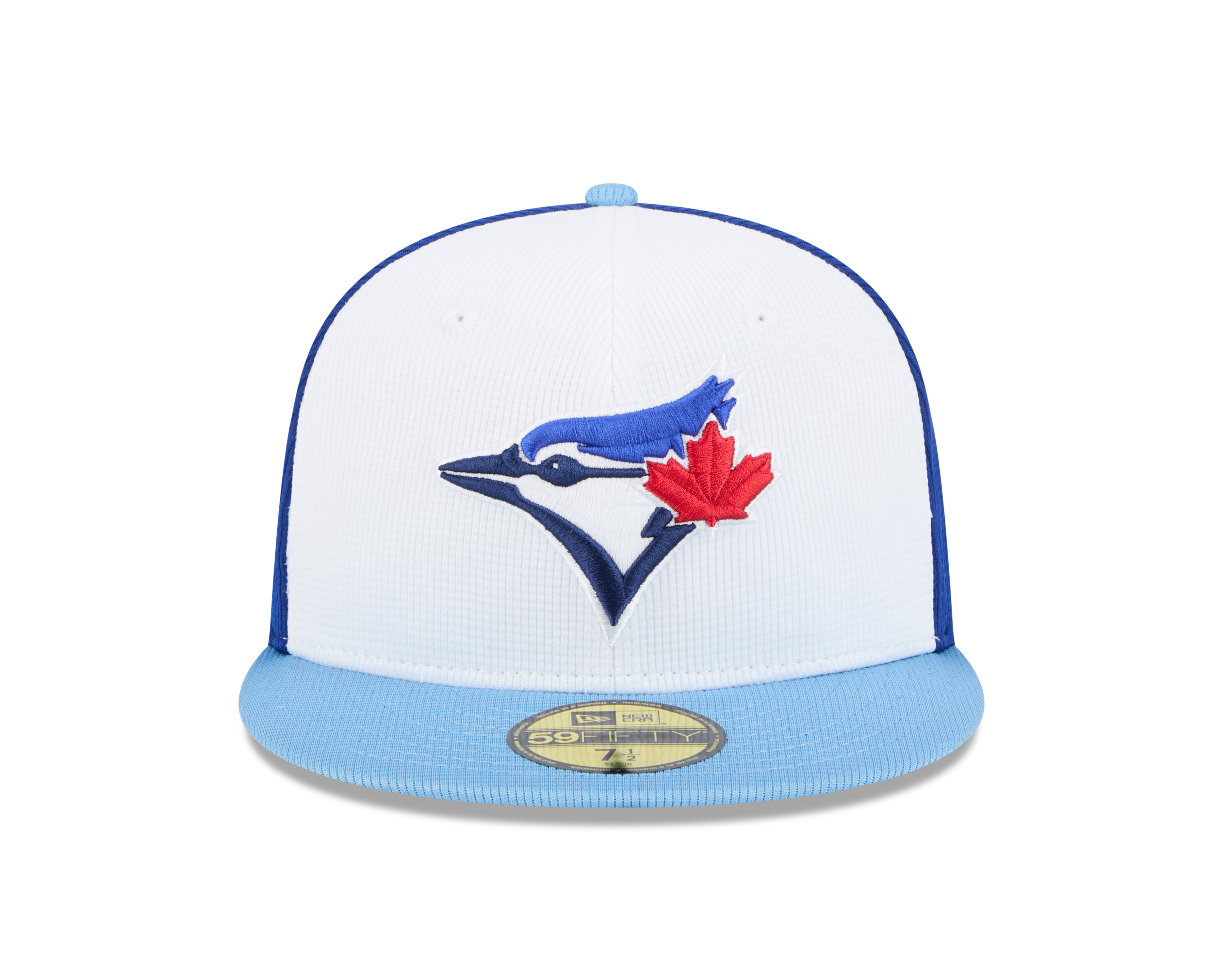 Toronto Blue Jays MLB New Era Men's White/Light Blue 59Fifty 2025 Spring Training Fitted Hat