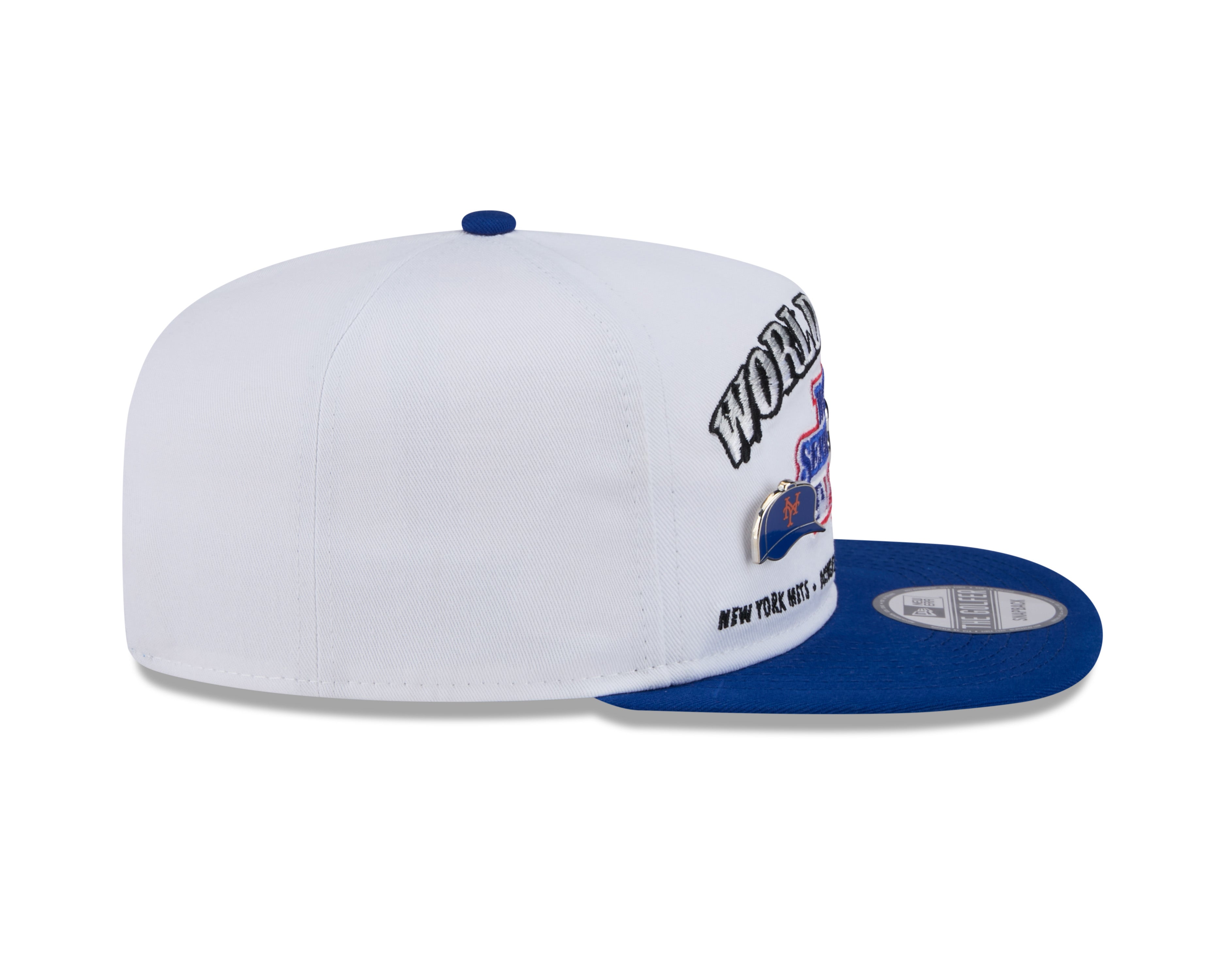 1986 World Series MLB New Era Men's White Golfer Championship Pin Snapback