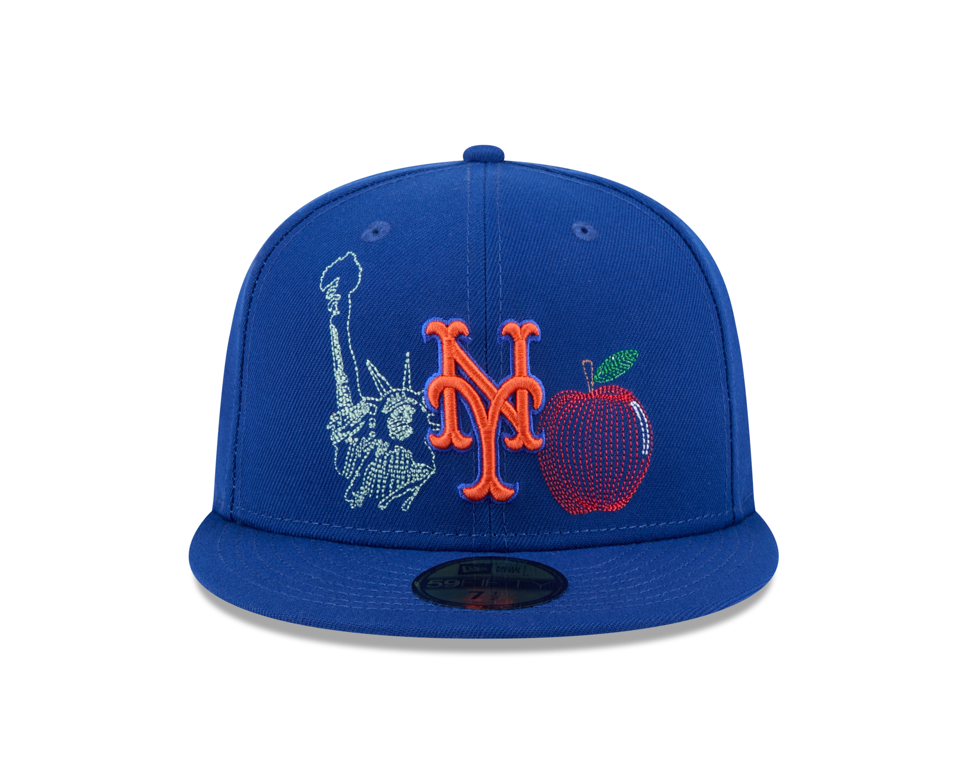 New York Mets MLB New Era Men's Royal Blue 59Fifty State Stitch Fitted Hat