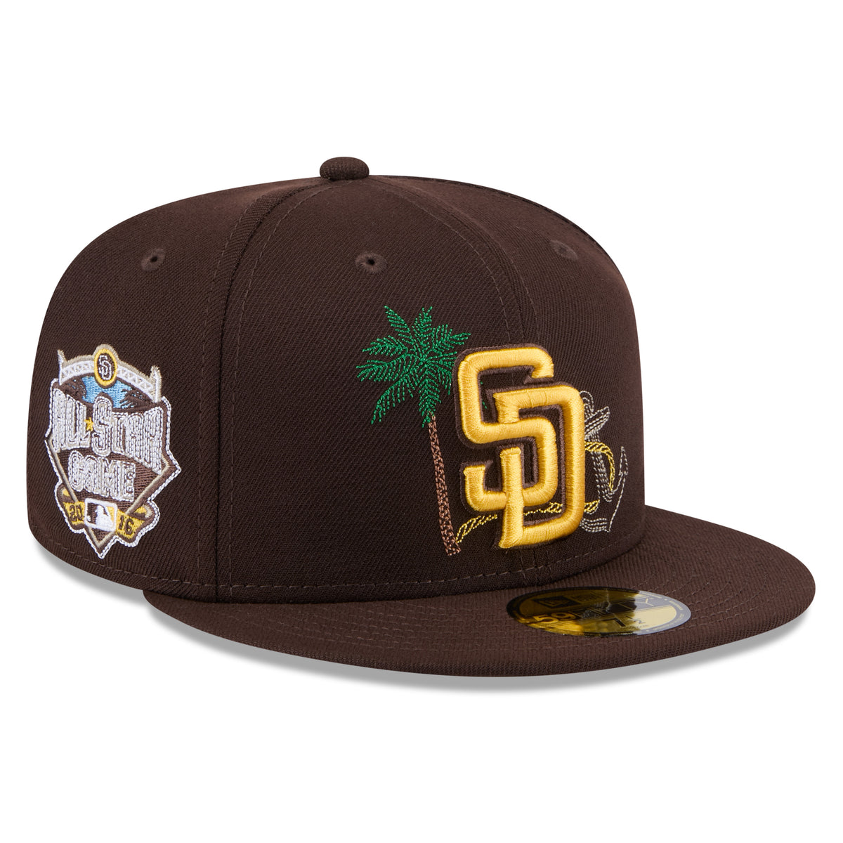San Diego Padres MLB New Era Men's Brown 59Fifty State Stitch Fitted H