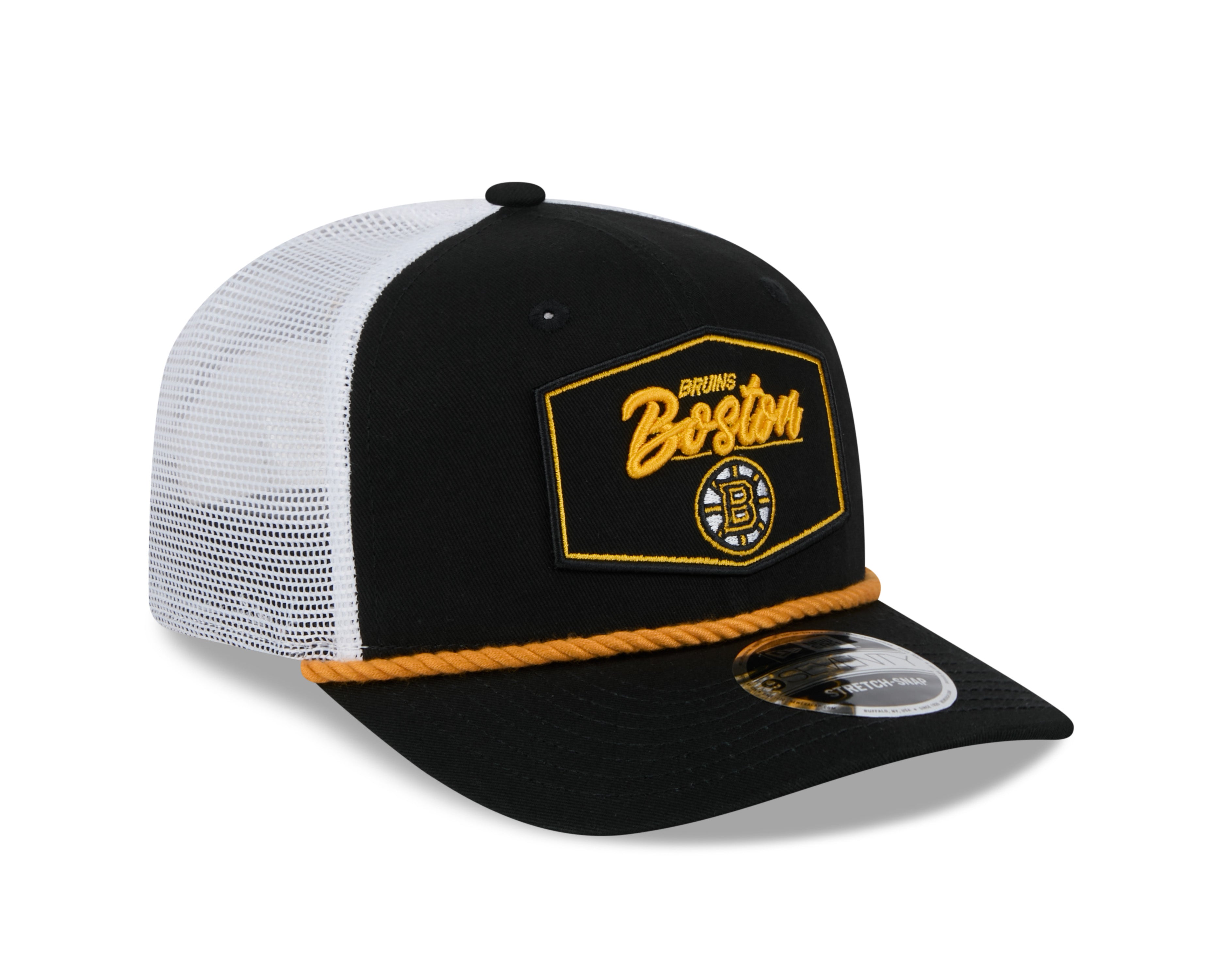 Boston Bruins NHL New Era Men's Black 9Seventy Cord Snapback Hat