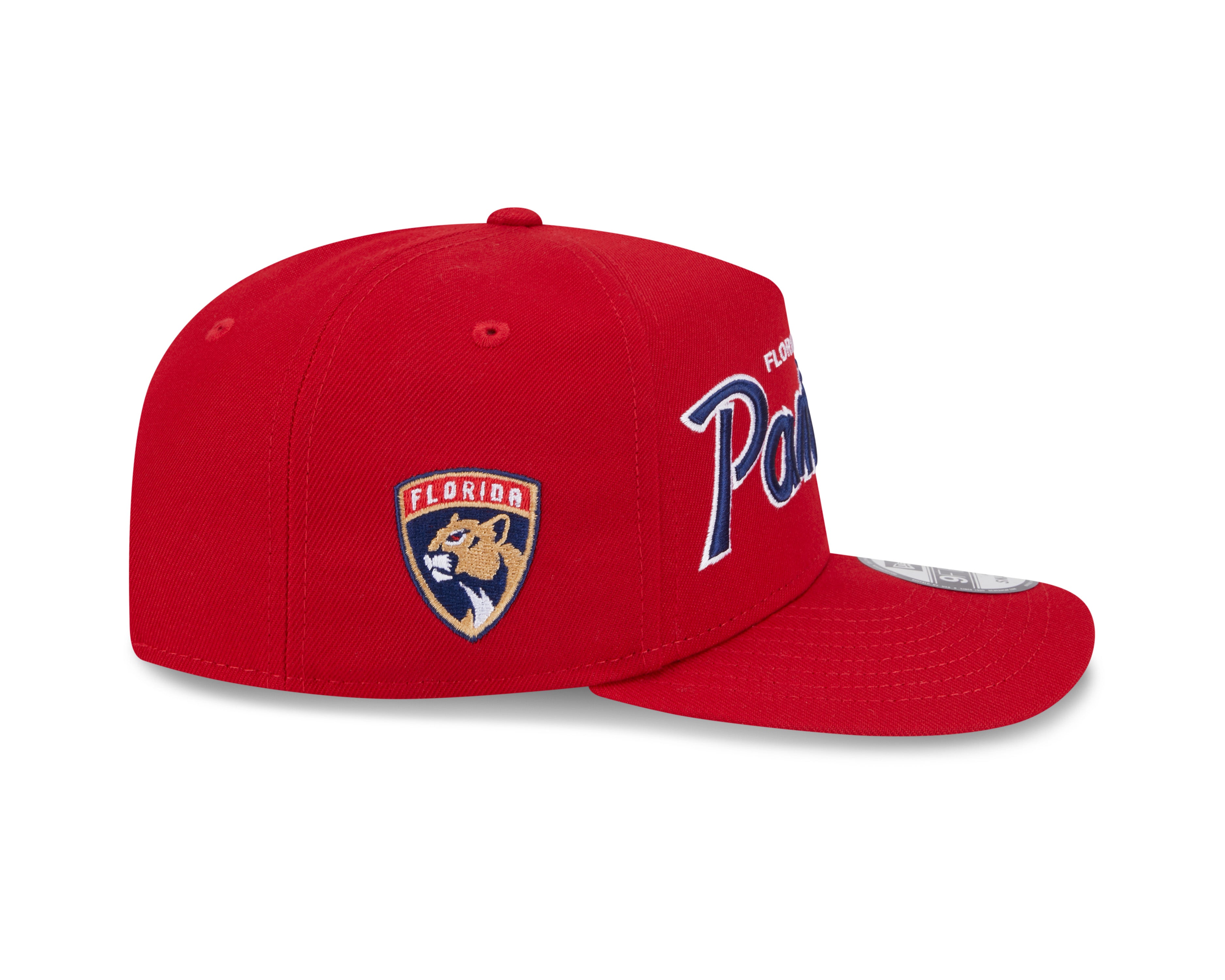 Florida Panthers NHL New Era Men's Red 9FIfty Script A-Frame Snapback