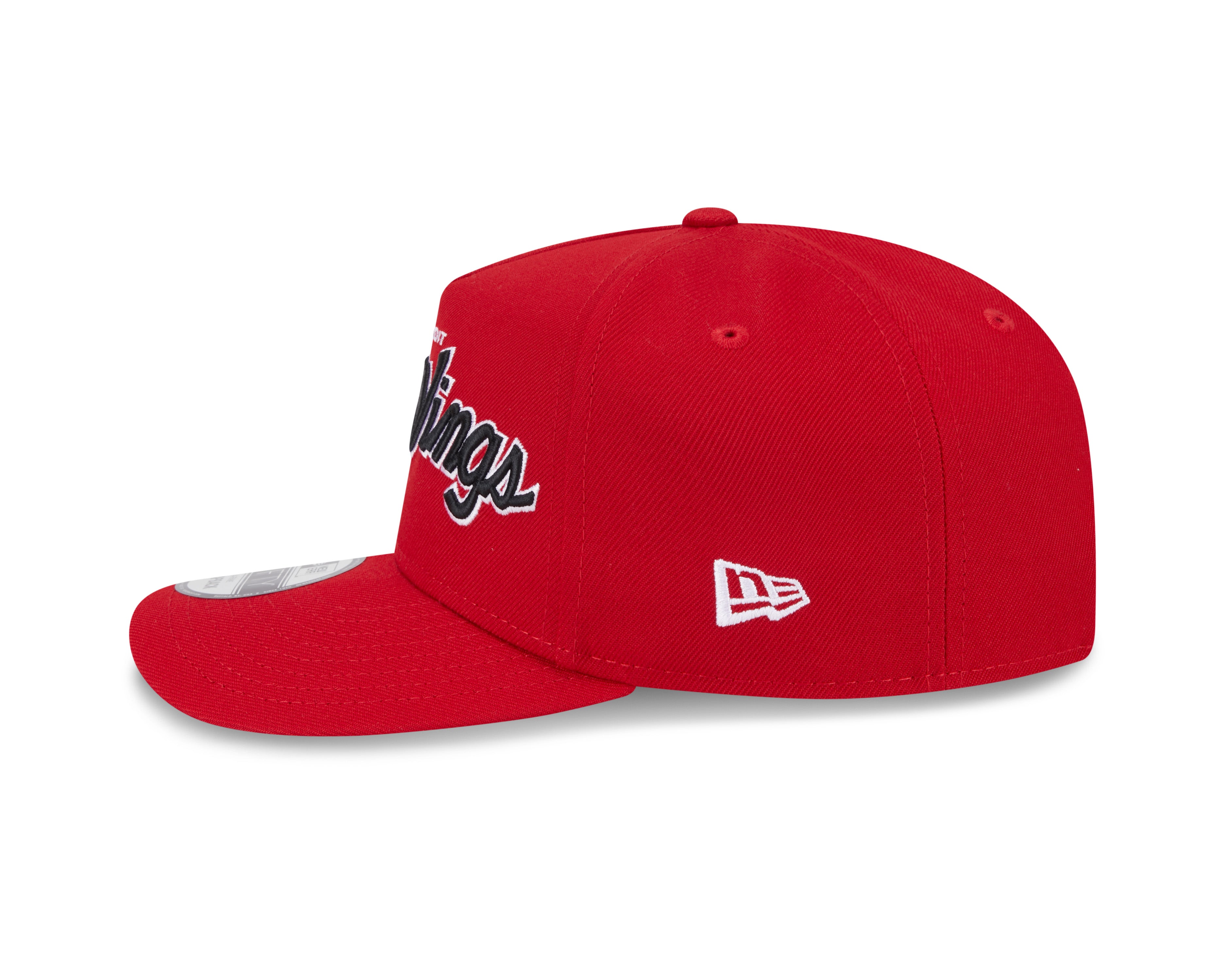 Detroit Red Wings NHL New Era Men's Red 9FIfty Script A-Frame Snapback