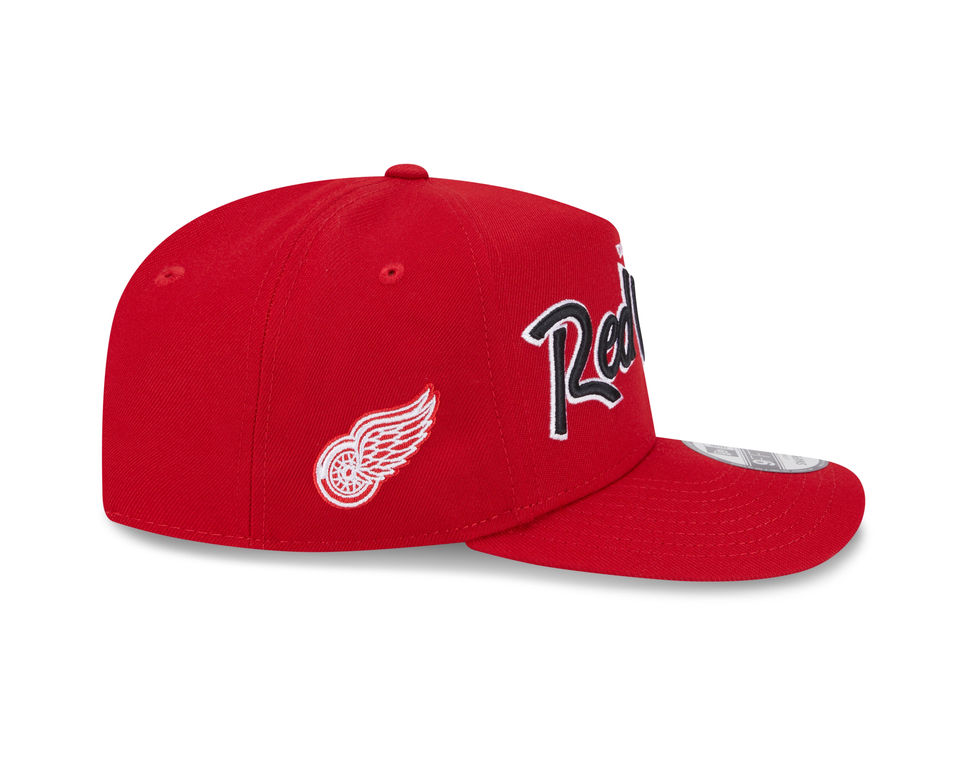 Detroit Red Wings NHL New Era Men's Red 9FIfty Script A-Frame Snapback