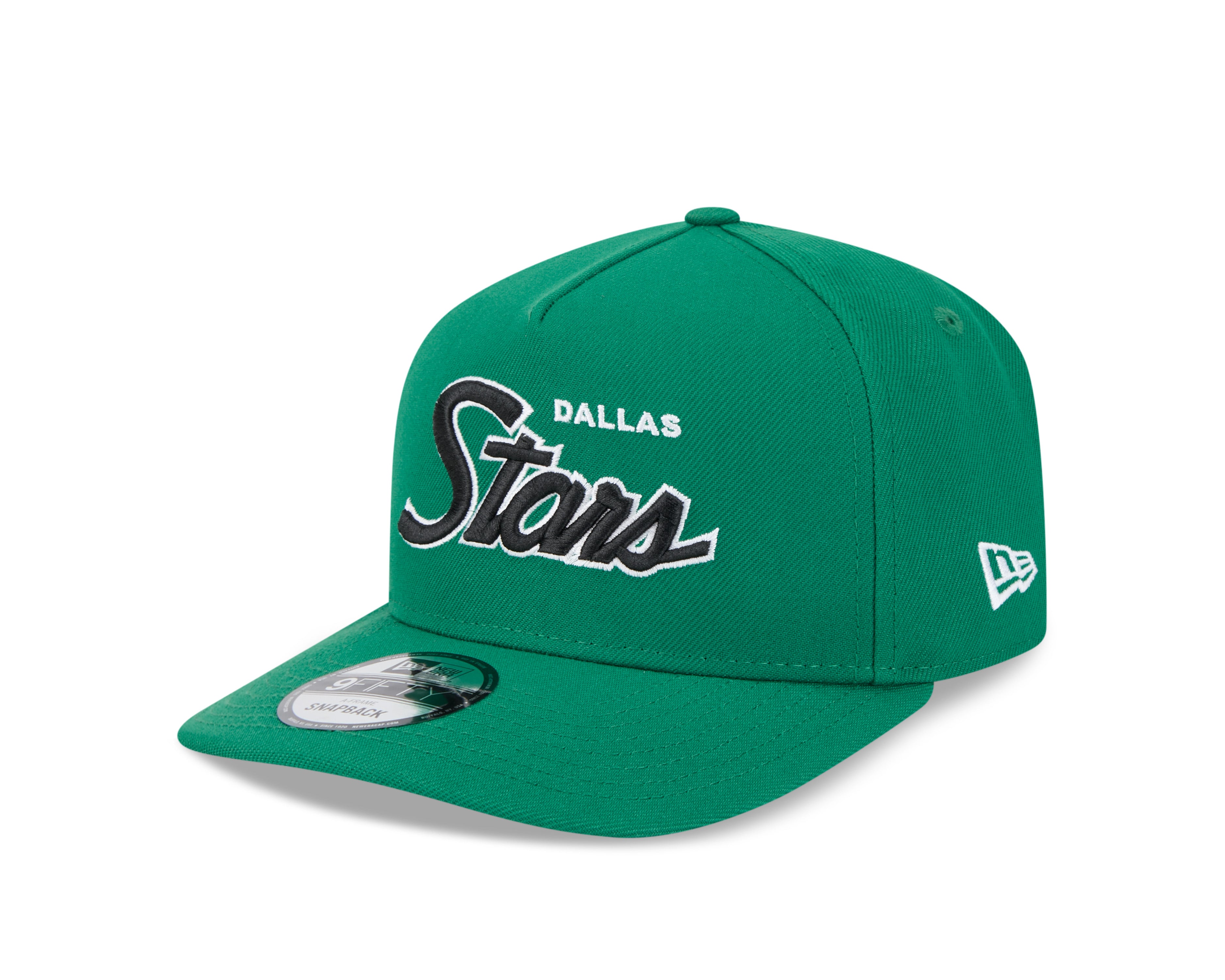 Dallas Stars NHL New Era Men's Green 9FIfty Script A-Frame Snapback